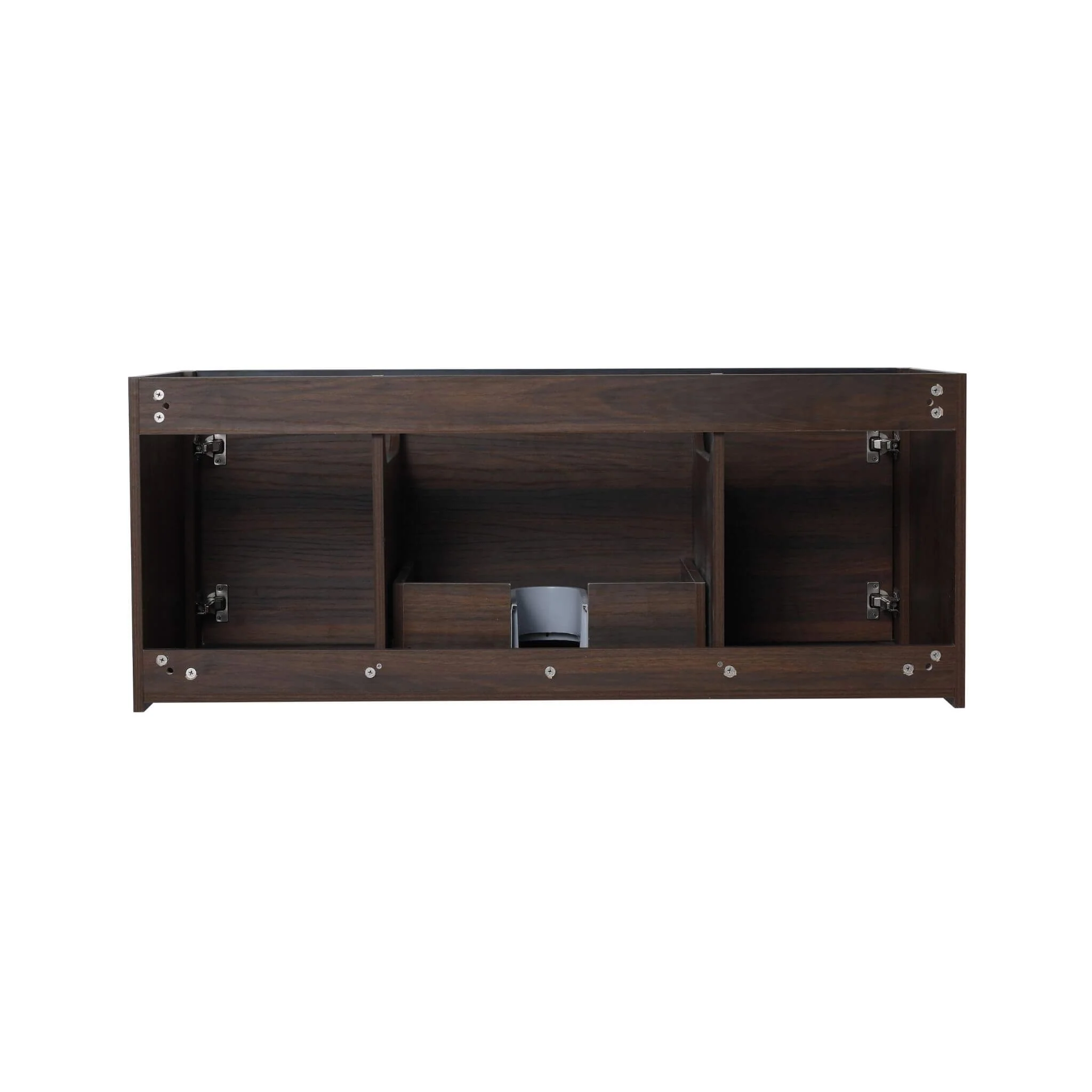 Alora Floating Walnut Bathroom Vanity With Resin Sink Soft Close Doors - Image 4