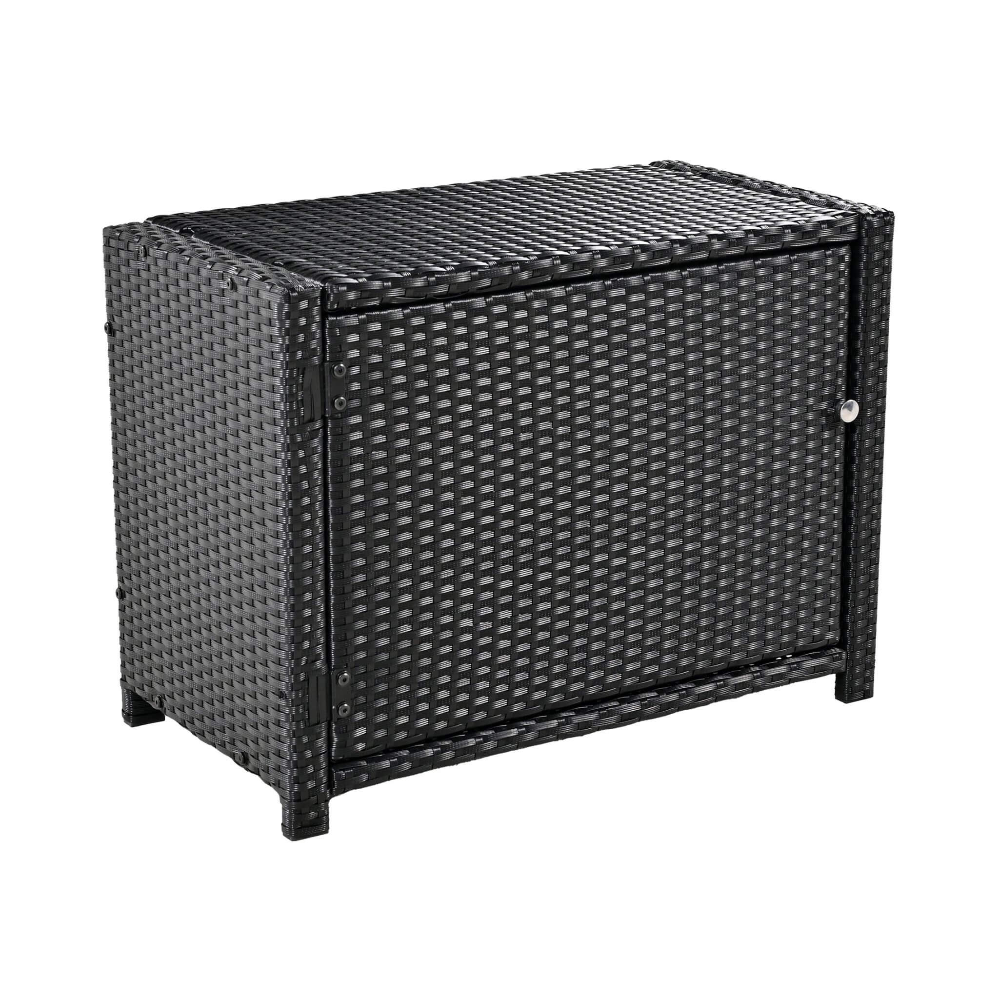 Alora Large Outdoor Quadrilateral Spa Surround Rattan Sectional Sofa Set With Storage Compartments - Image 28
