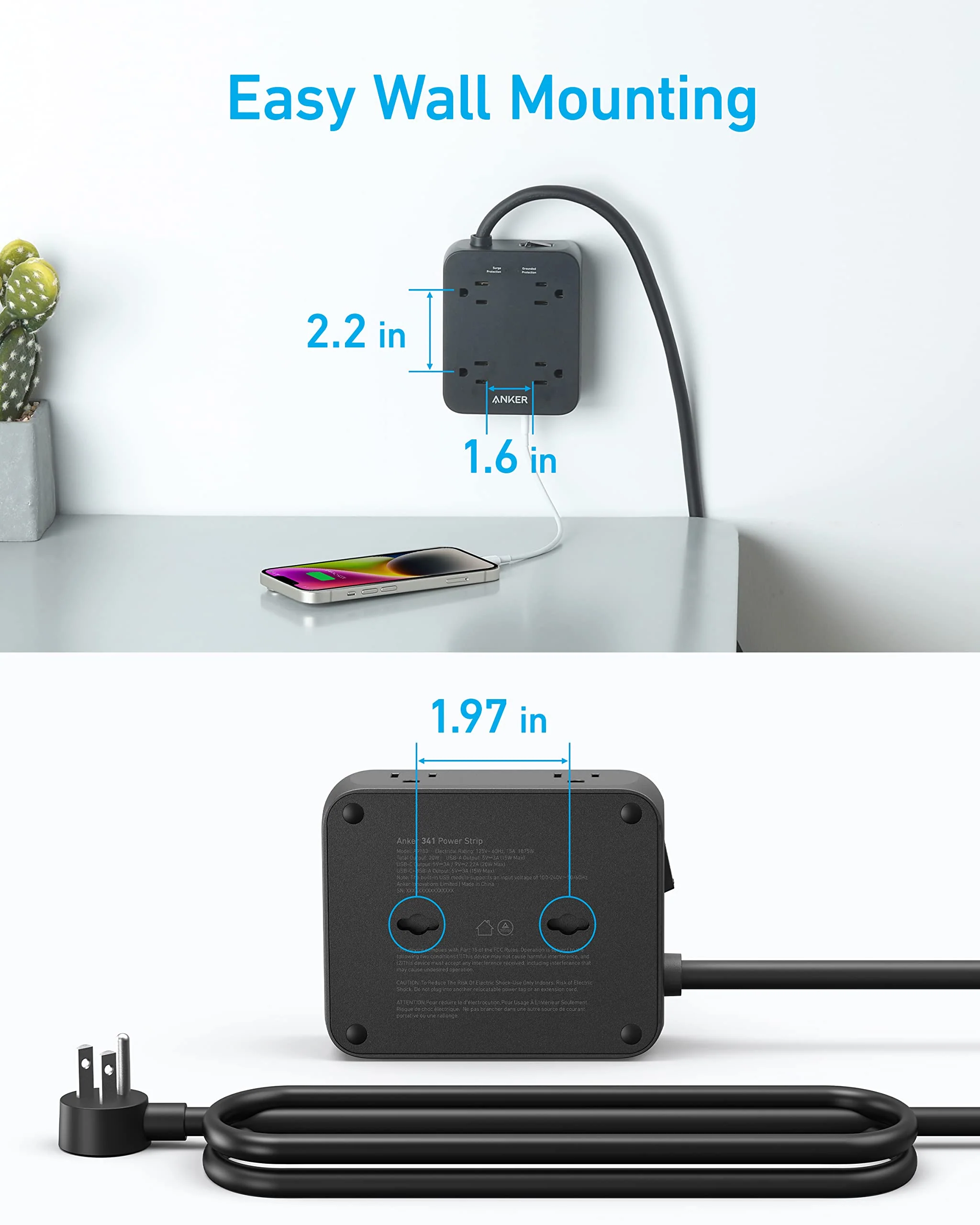 Anker 341 USB Power Strip - Image 13