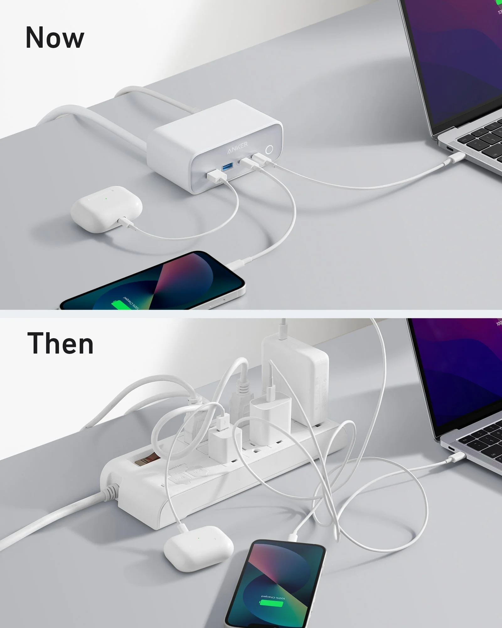 Anker 525 Charging Station - 2x USB-A 2x USB-C and 3x AC Outlets - Image 11
