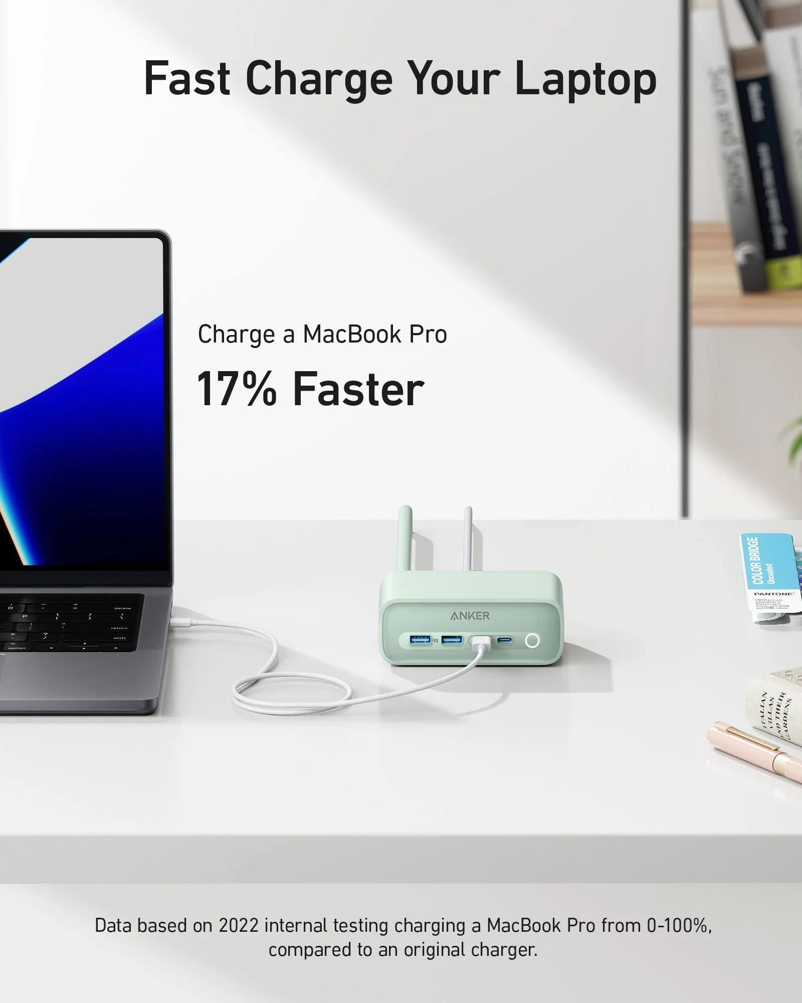 Anker 525 Charging Station - 2x USB-A 2x USB-C and 3x AC Outlets - Image 17