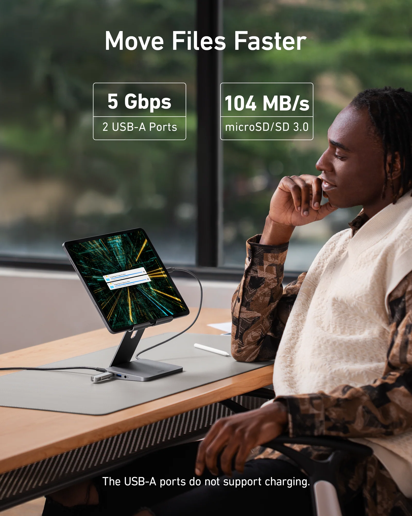 Anker 551 USB-C Hub (8-in-1, Tablet Stand) - Image 6
