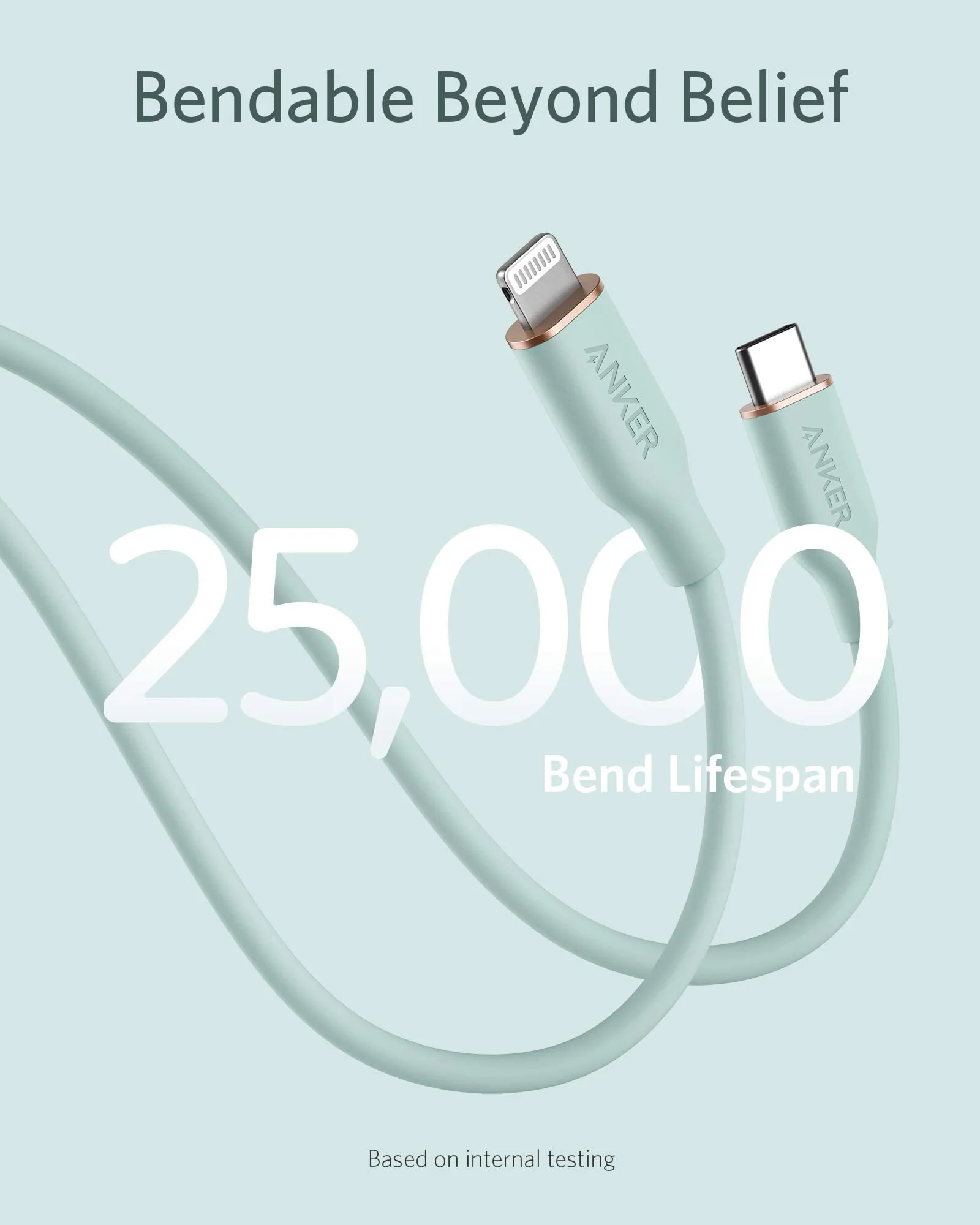 Anker 641 USB-C to Lightning Cable (Flow, Silicone) - Image 22