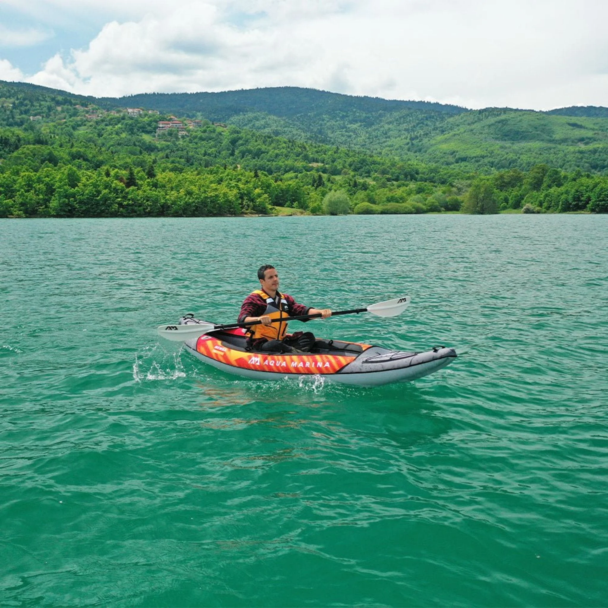 Aqua Marina Memba 330 1-Person Ultra Stiff Touring Kayak With Double Wall Fabric Floor 10FT - Image 5