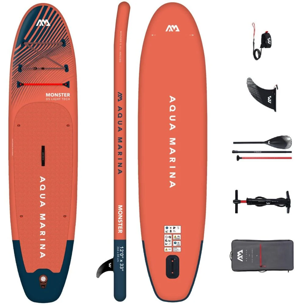 Aqua Marina Monster All Around ISUP Sky Glider With Swift Attach Center Fin 12FT - Image 17