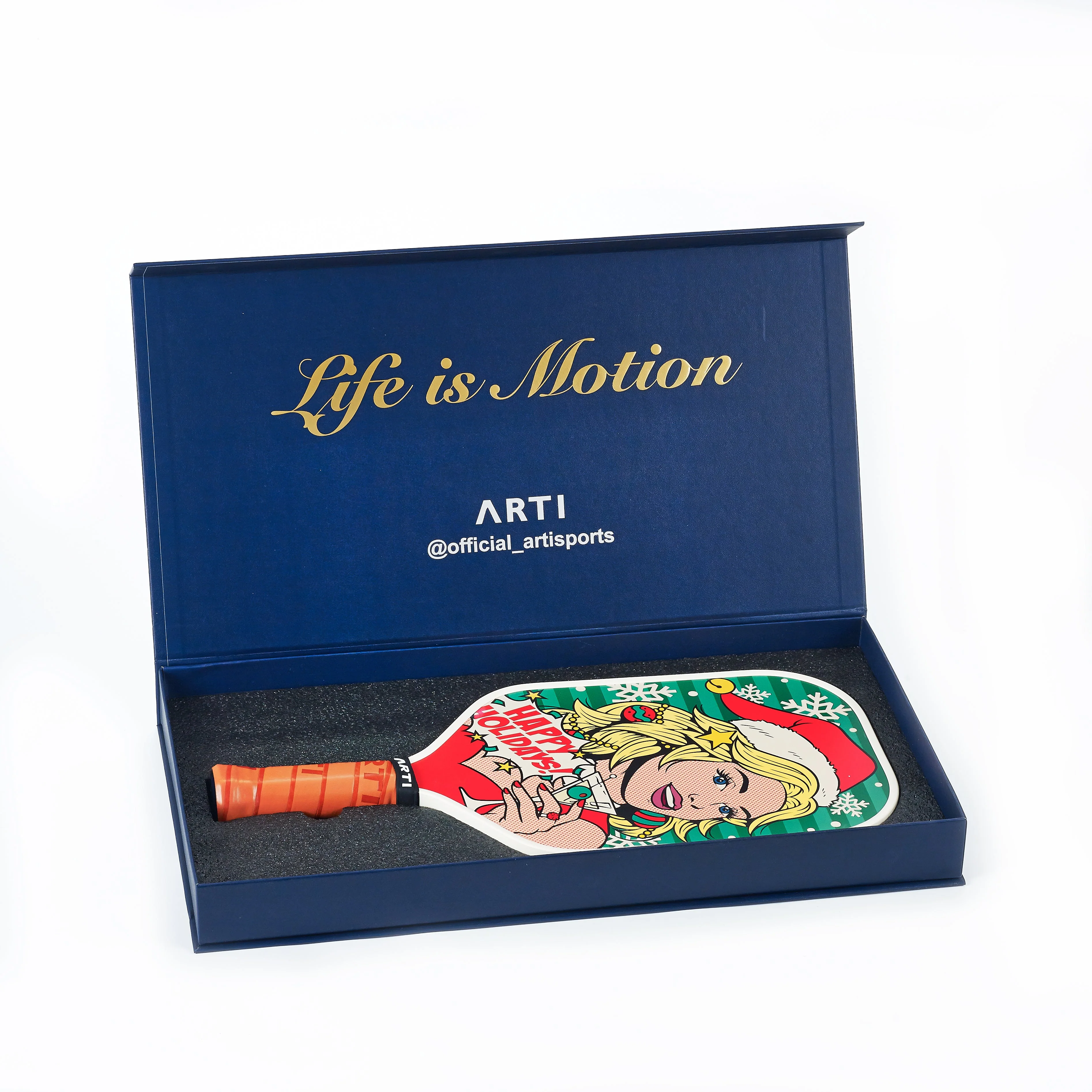 ARTI Carbon Fiber Kristen&Kristy "Happy Holidays" Paddle - Image 3