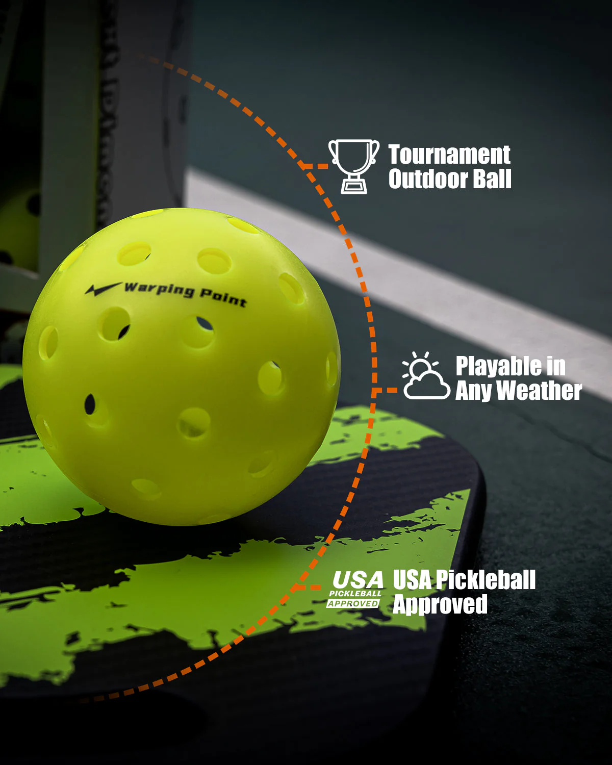 ASCENT OUTDOOR TOURNAMENT  PICKLEBALLS - 4 PACK - Image 4
