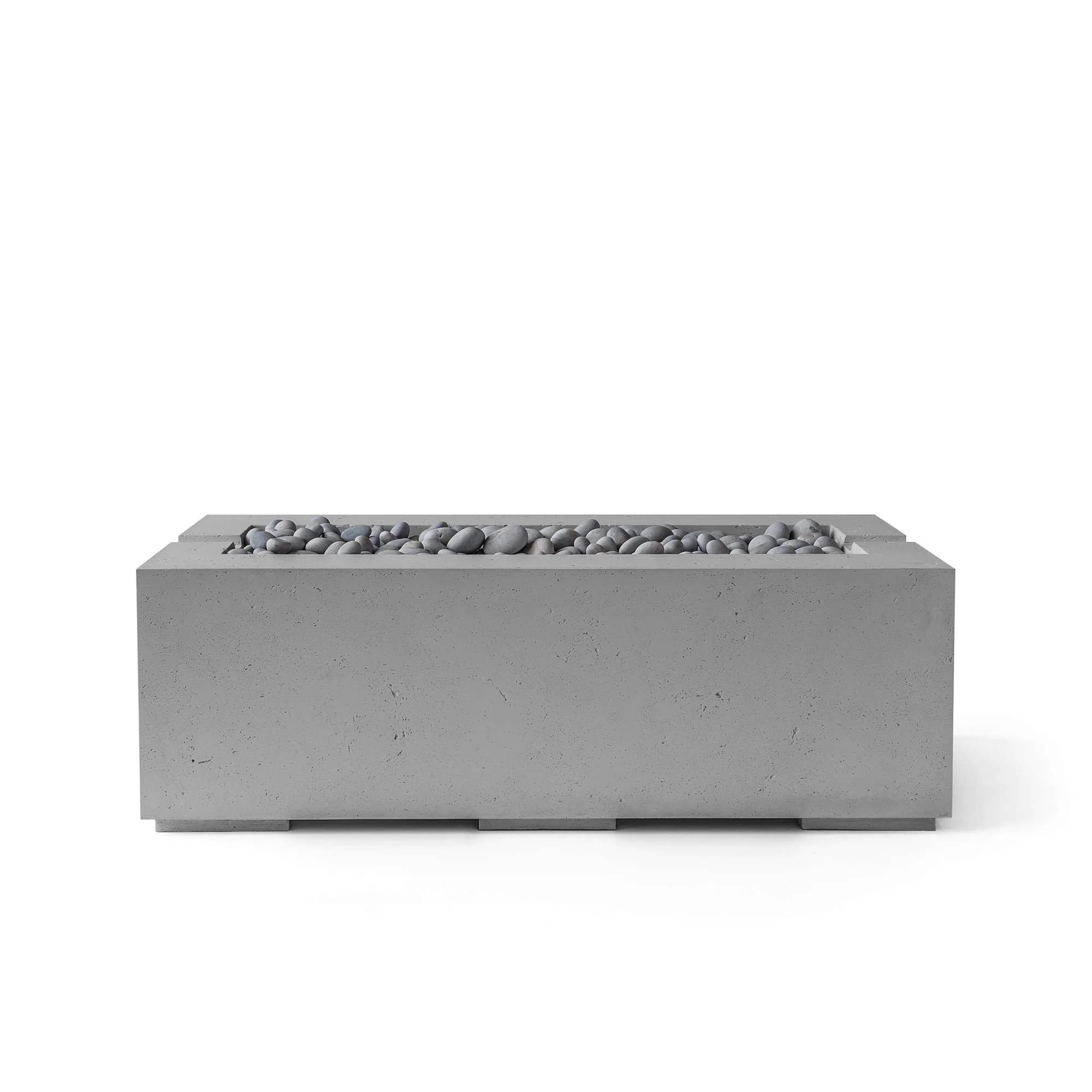 Avera 48" Rectangle Concrete Fire Pit - Match Lit - Image 16