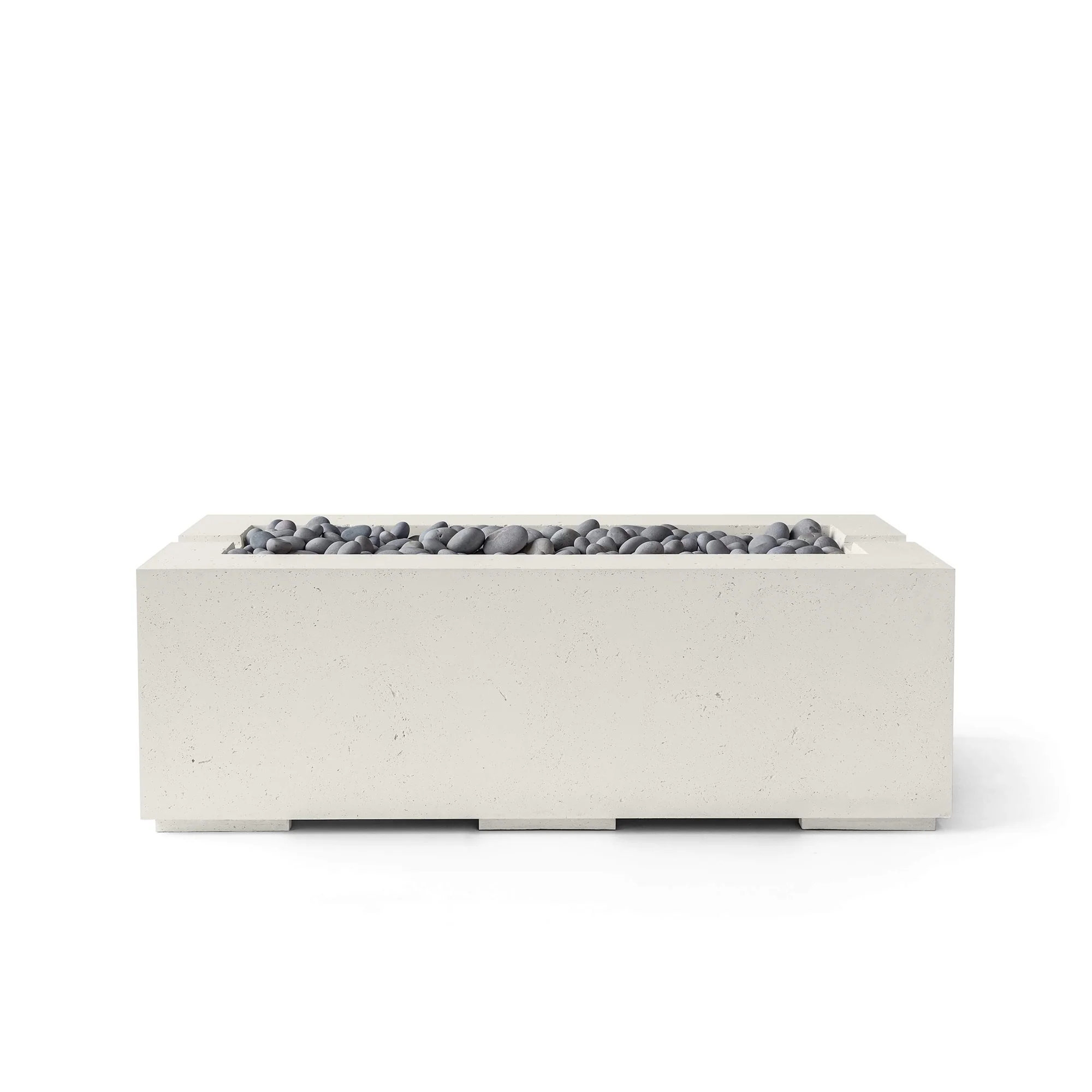 Avera 48" Rectangle Concrete Fire Pit - Match Lit - Image 9