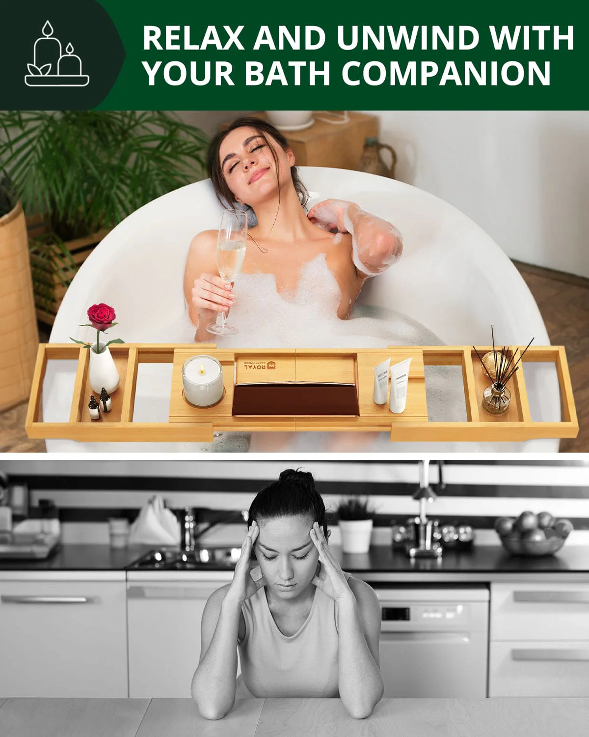 Bathtub Caddy Tray, Natural - Image 7