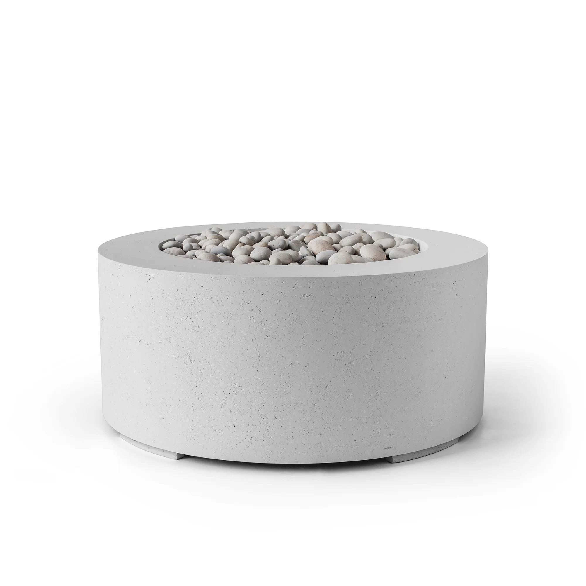 Belmont 36" Round Concrete Fire Pit - Match Lit - Image 11