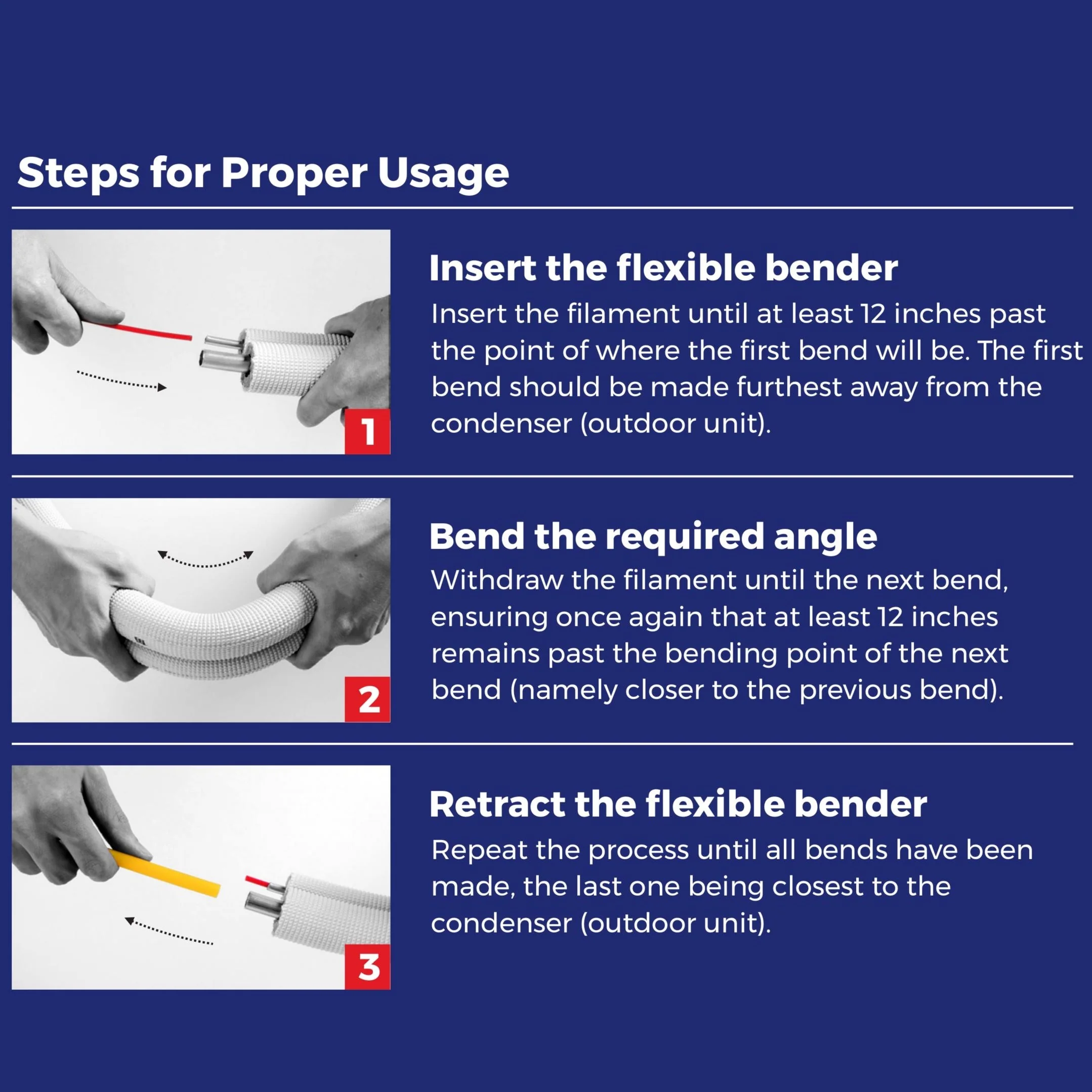 BendAid™ Flexible Easy Bender Kit for Split System Copper Linesets - 13 Ft. - Image 2