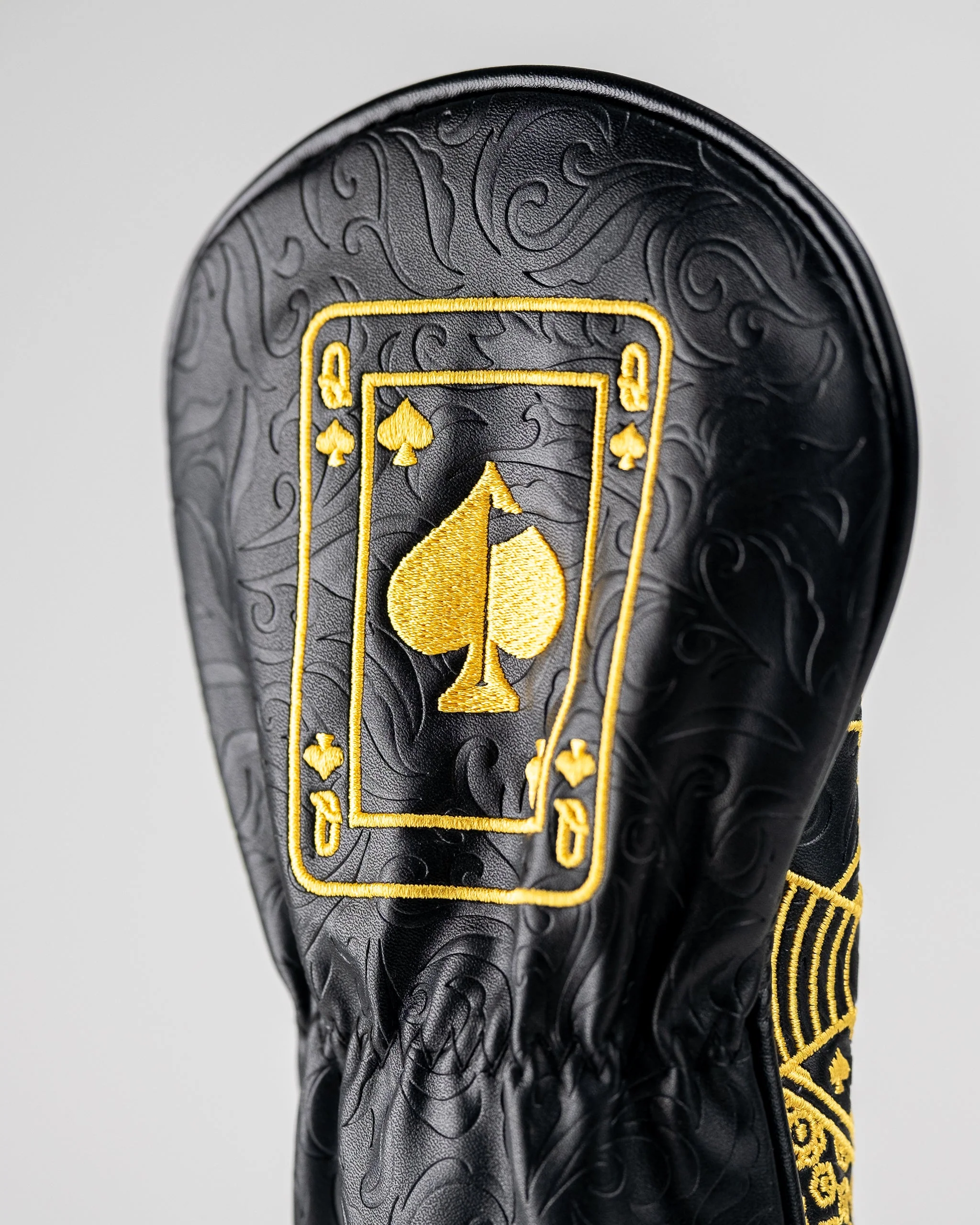 Black/Gold Queen of Spades - Fairway Cover - Image 11