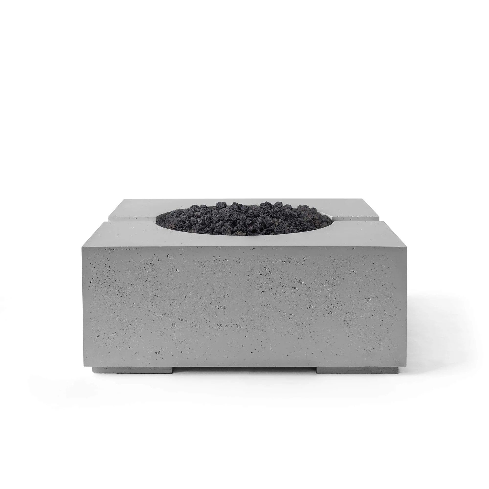 Bravo 32" Square Concrete Fire Pit - Electronic Ignition 120VAC - Image 16