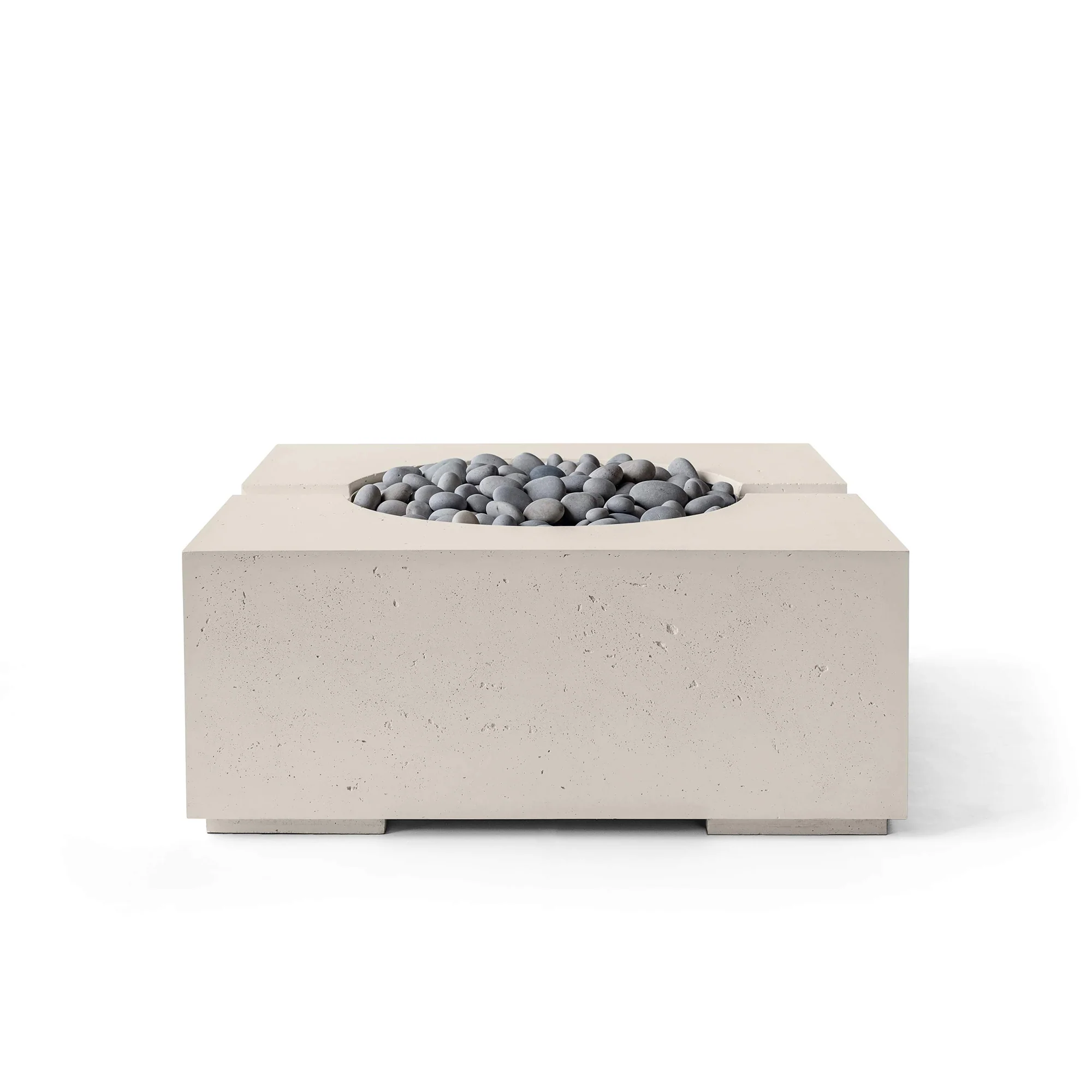 Bravo 32" Square Concrete Fire Pit - Electronic Ignition 120VAC - Image 5