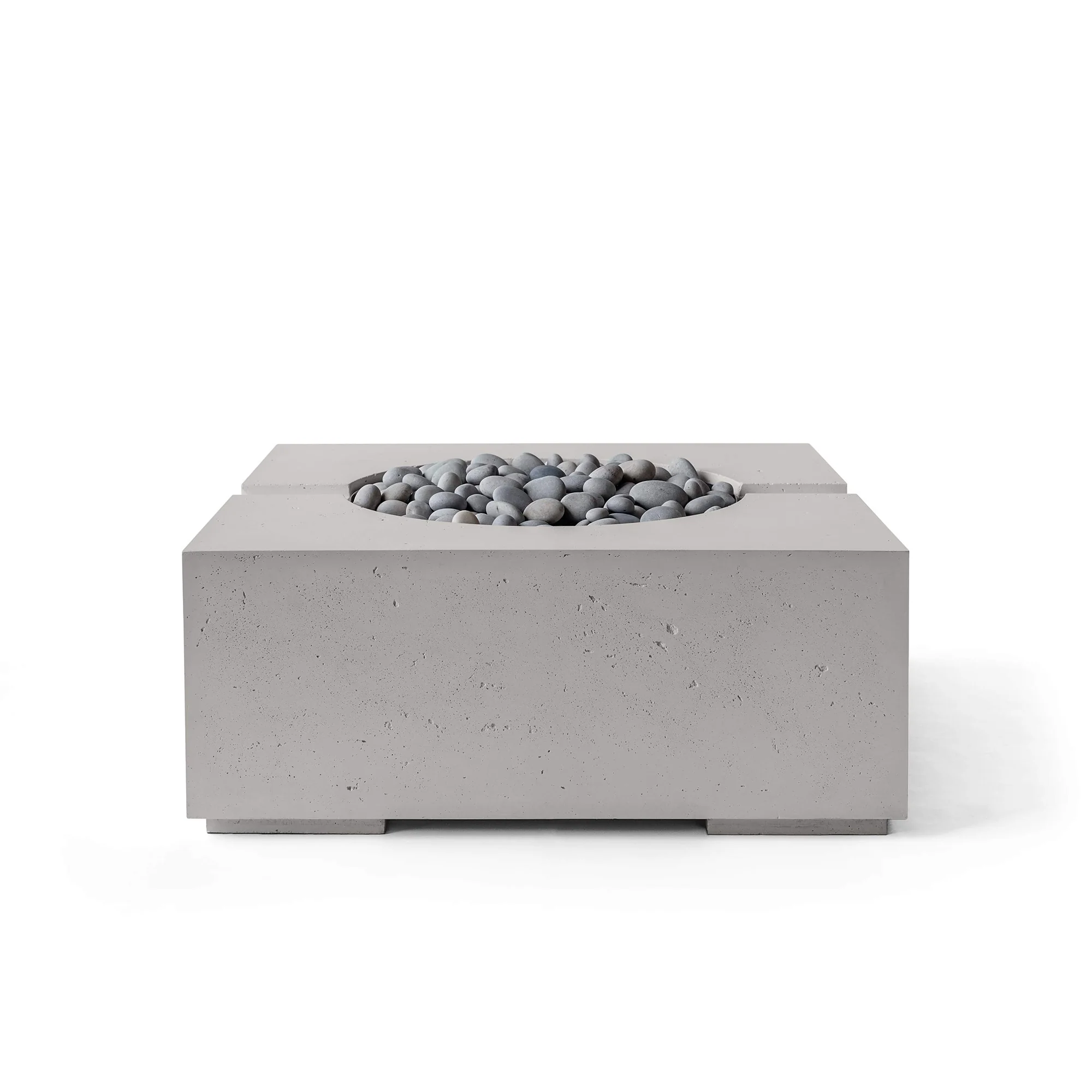 Bravo 32" Square Concrete Fire Pit - Electronic Ignition 120VAC - Image 8