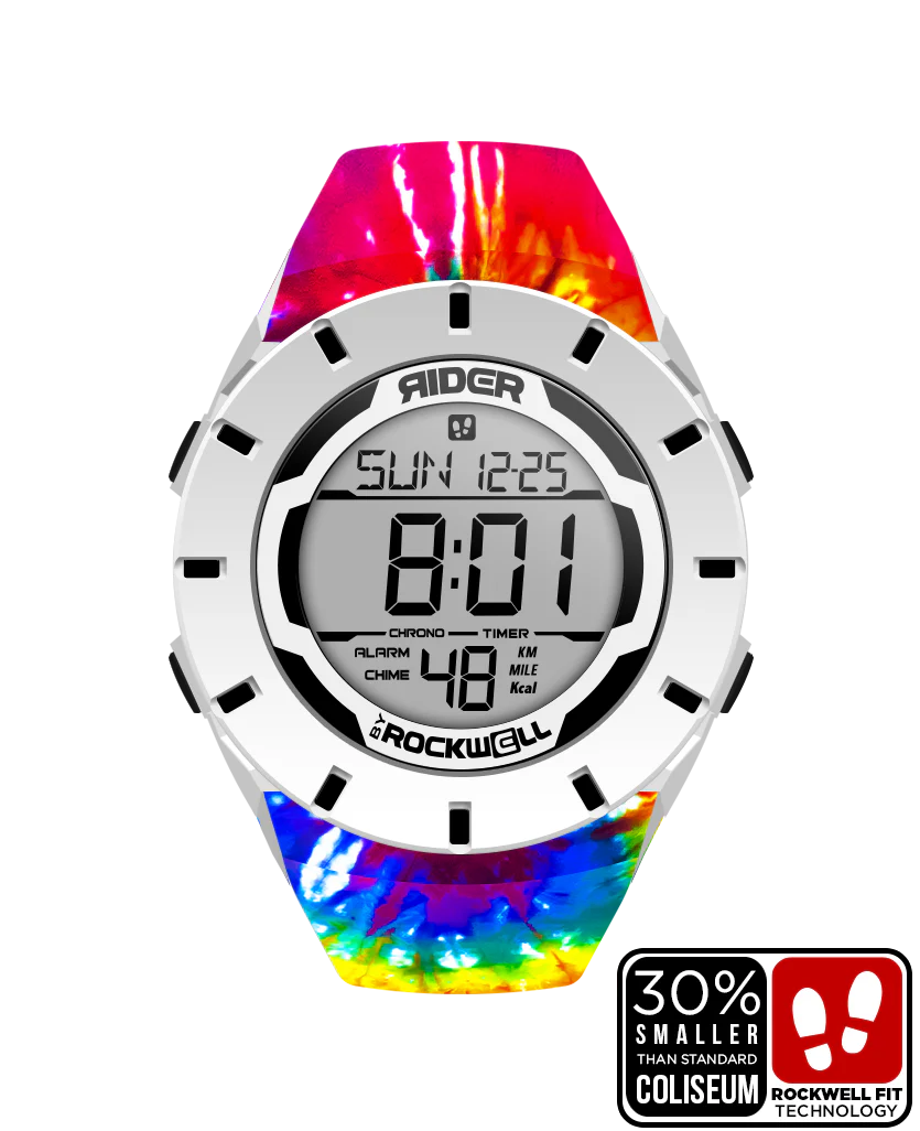 Coliseum Fit™ Forum - Samadelic Tie-Dye Edition (White/Black) Watch