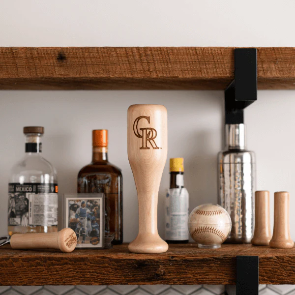 Colorado Rockies "CR" Wined Up® | Baseball Bat Wine Mug - Image 7