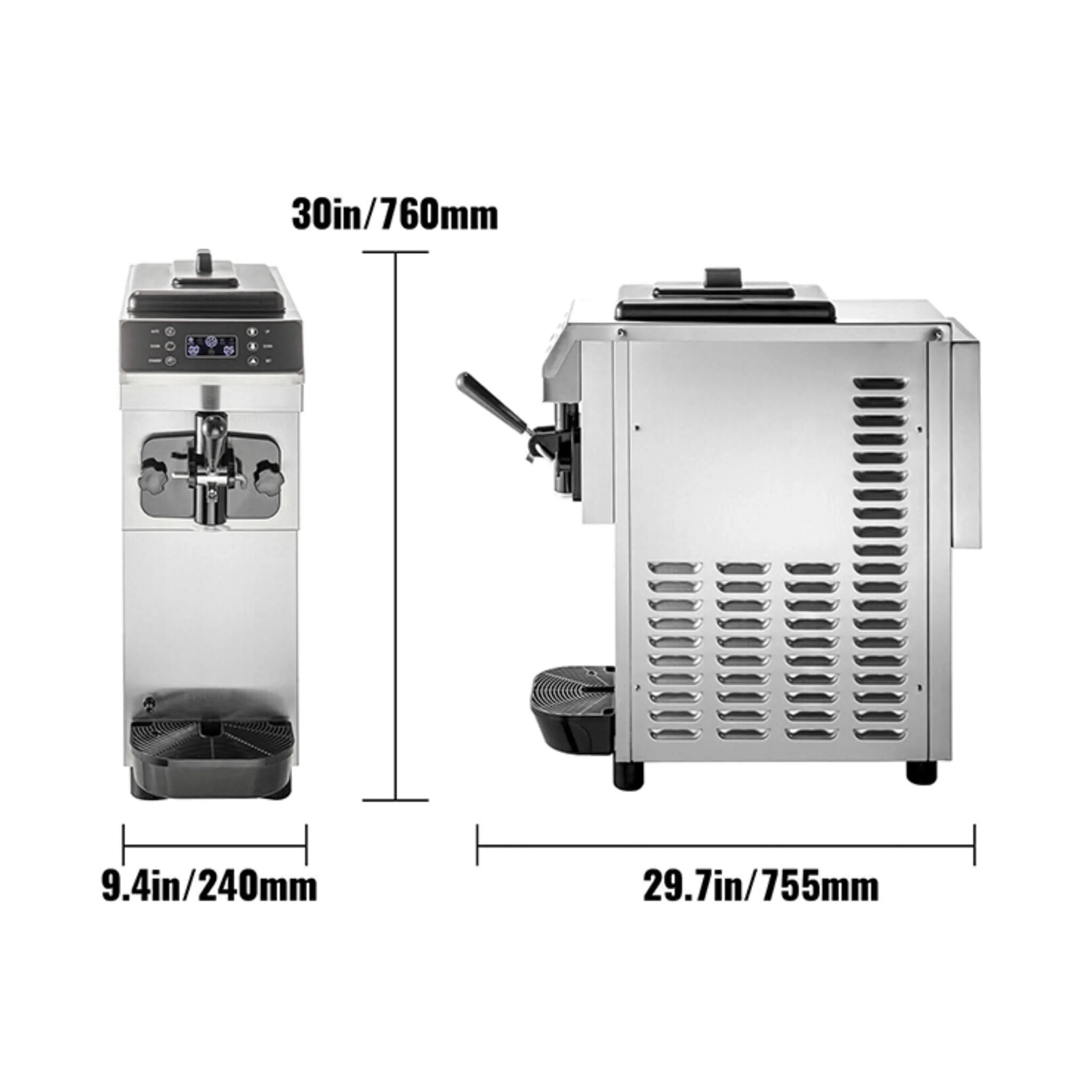 Commercial Single Flavor Soft Serve Ice Cream Machine Maker 13 L/H - Image 3