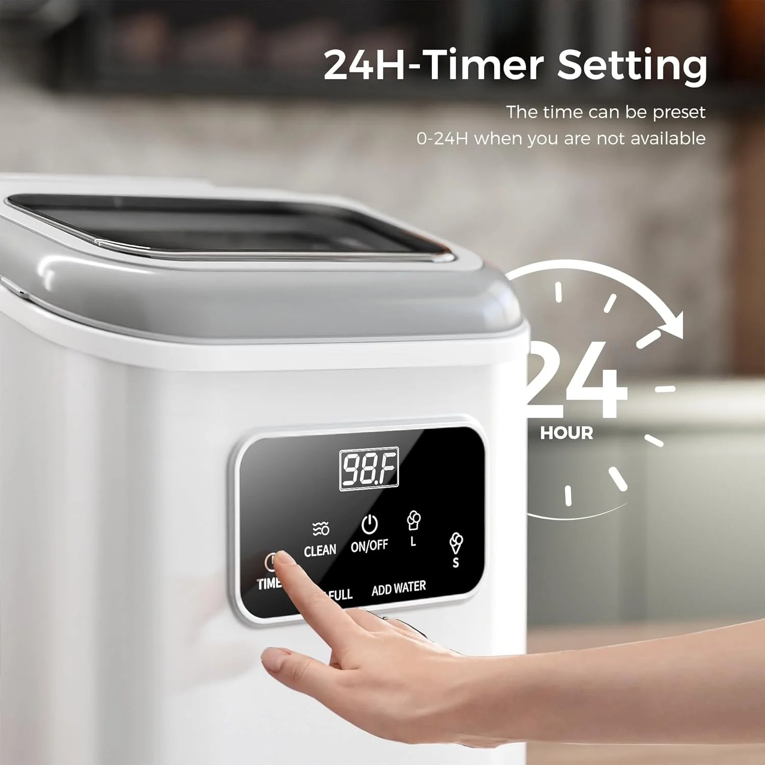 Countertop Ice Maker 9 Bullet Ice Cubes in 6 Mins Z5812K - Image 17