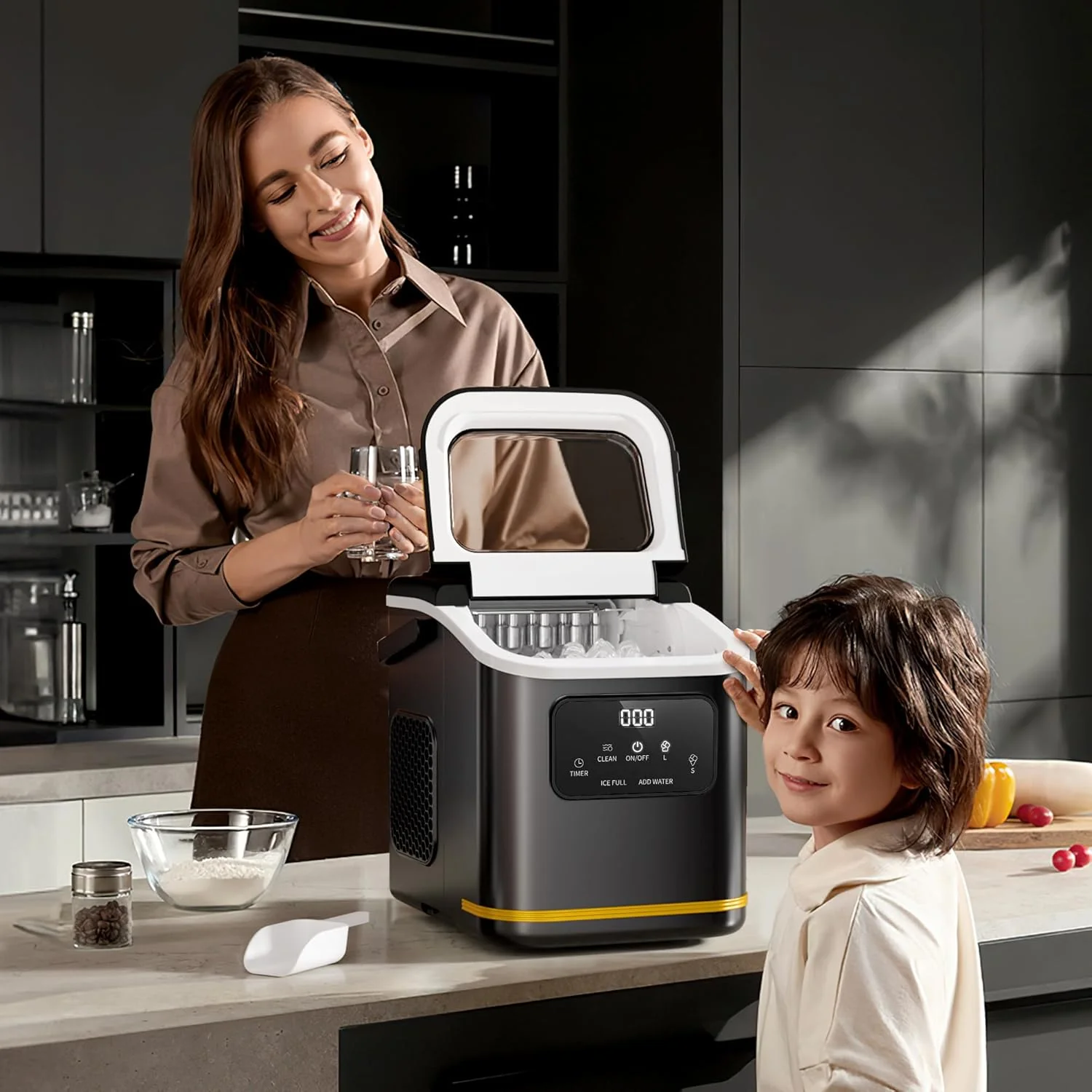 Countertop Ice Maker 9 Bullet Ice Cubes in 6 Mins Z5812K - Image 26