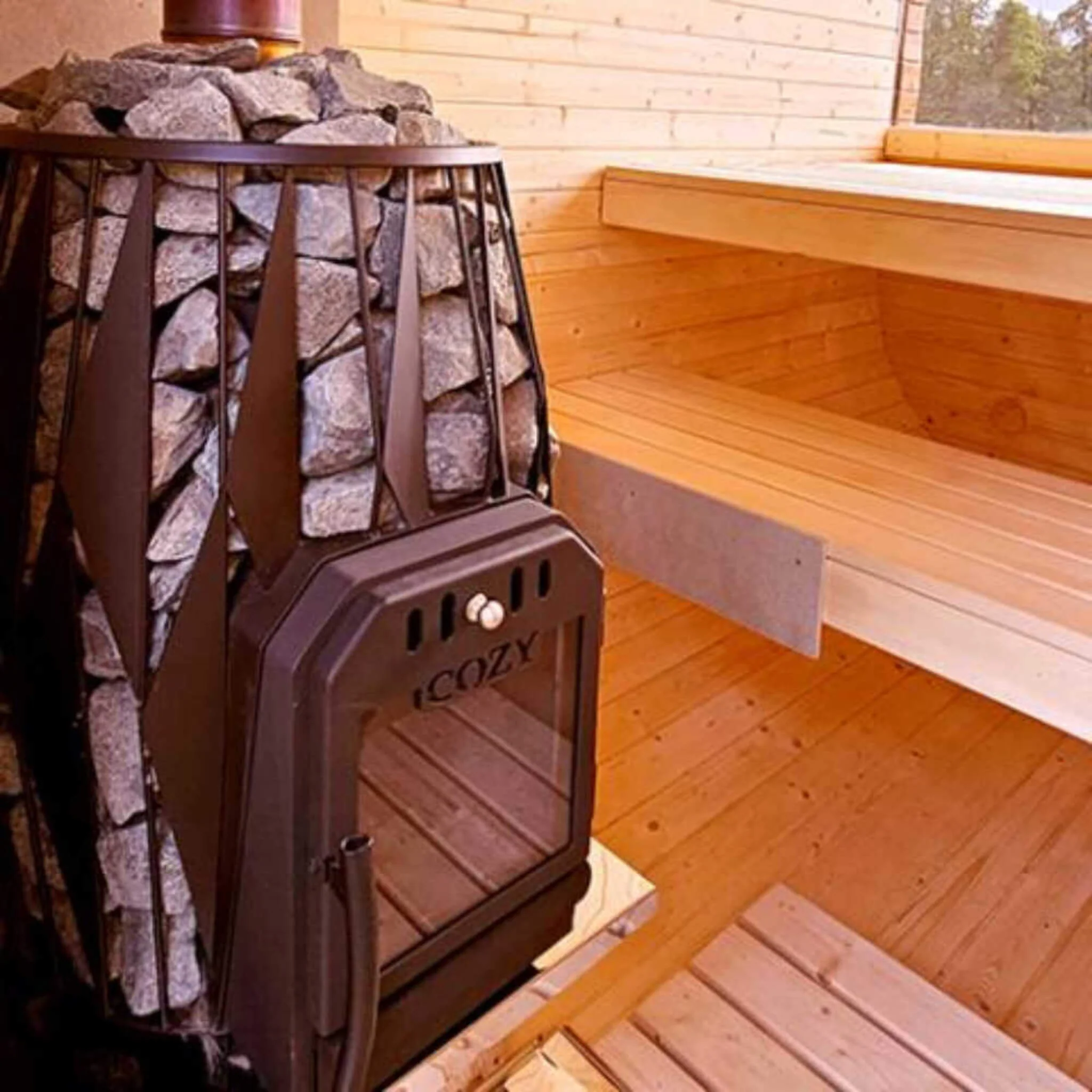 Cozy Heat OG Wood-Burning Sauna Stove With Sauna Stones - Image 5