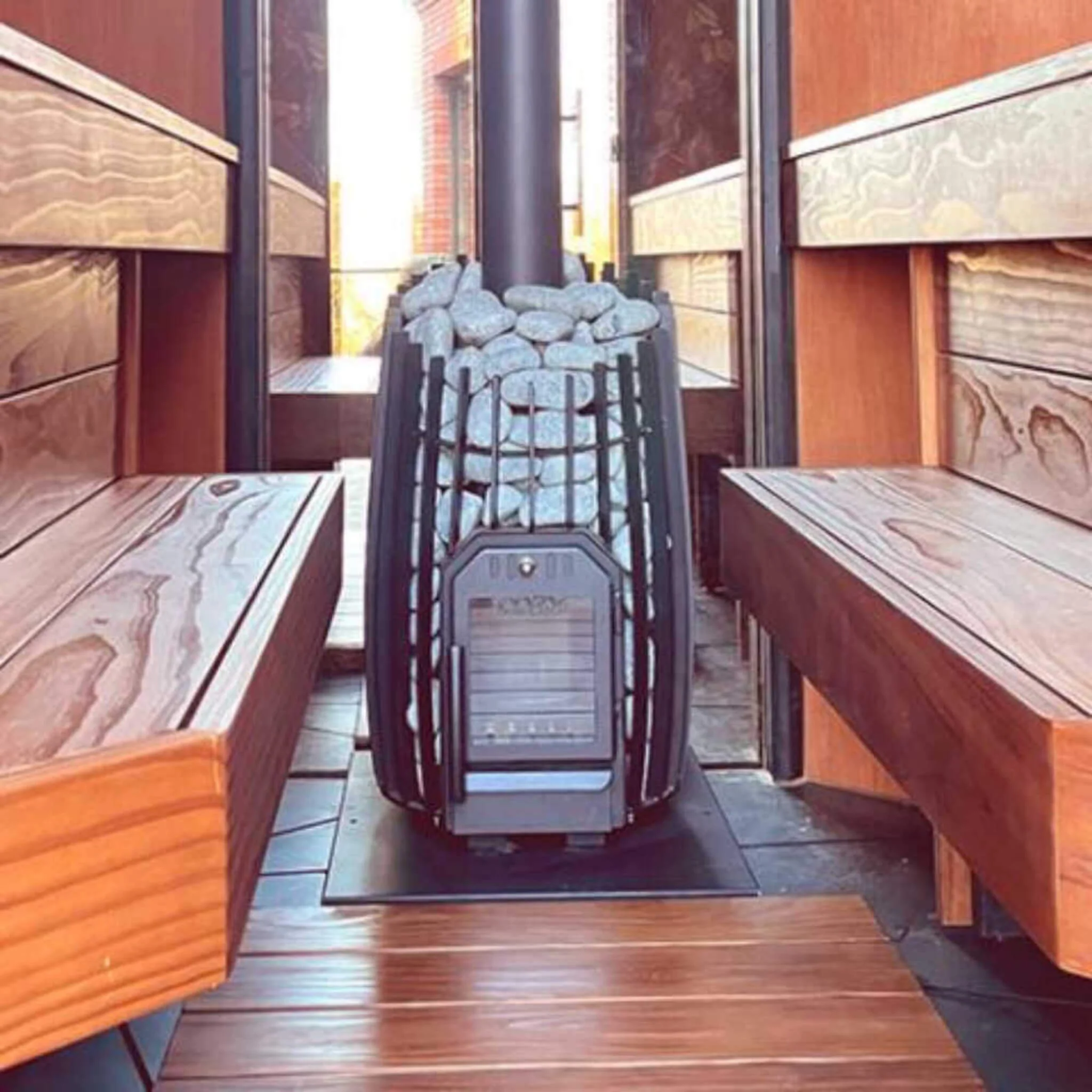 Cozy Heat SW Cylindrical Shape Sauna Stove With Sauna Stones - Image 3