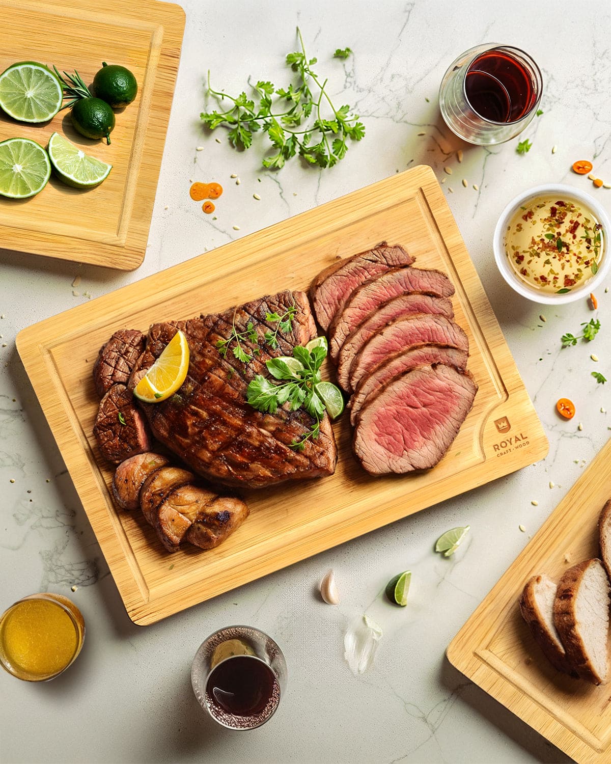 Cutting Board Set of 3, Bamboo - Image 9