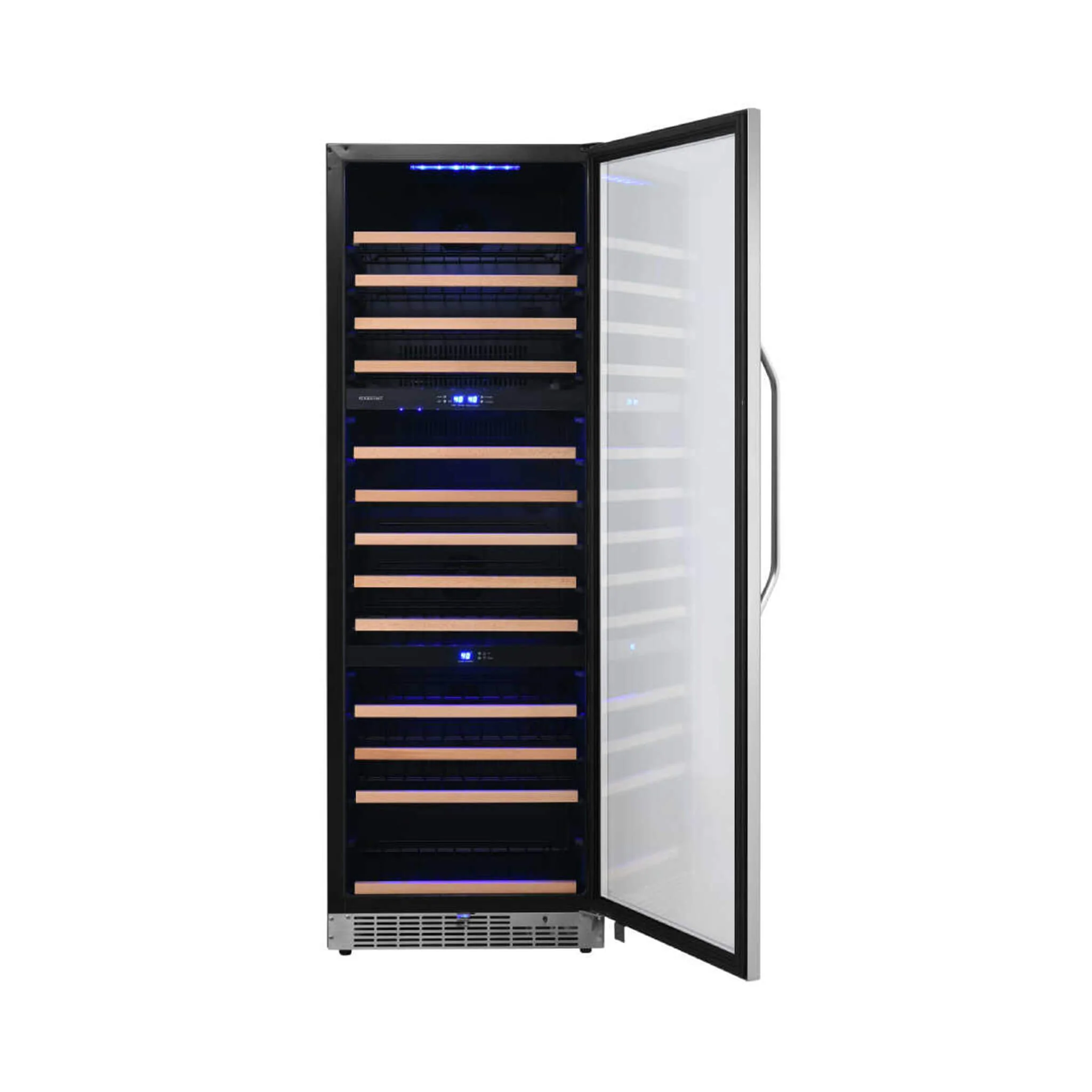 Edgestar 24" Wide 131 Bottle Capacity Built-In Triple Zone Wine Cooler - Image 3