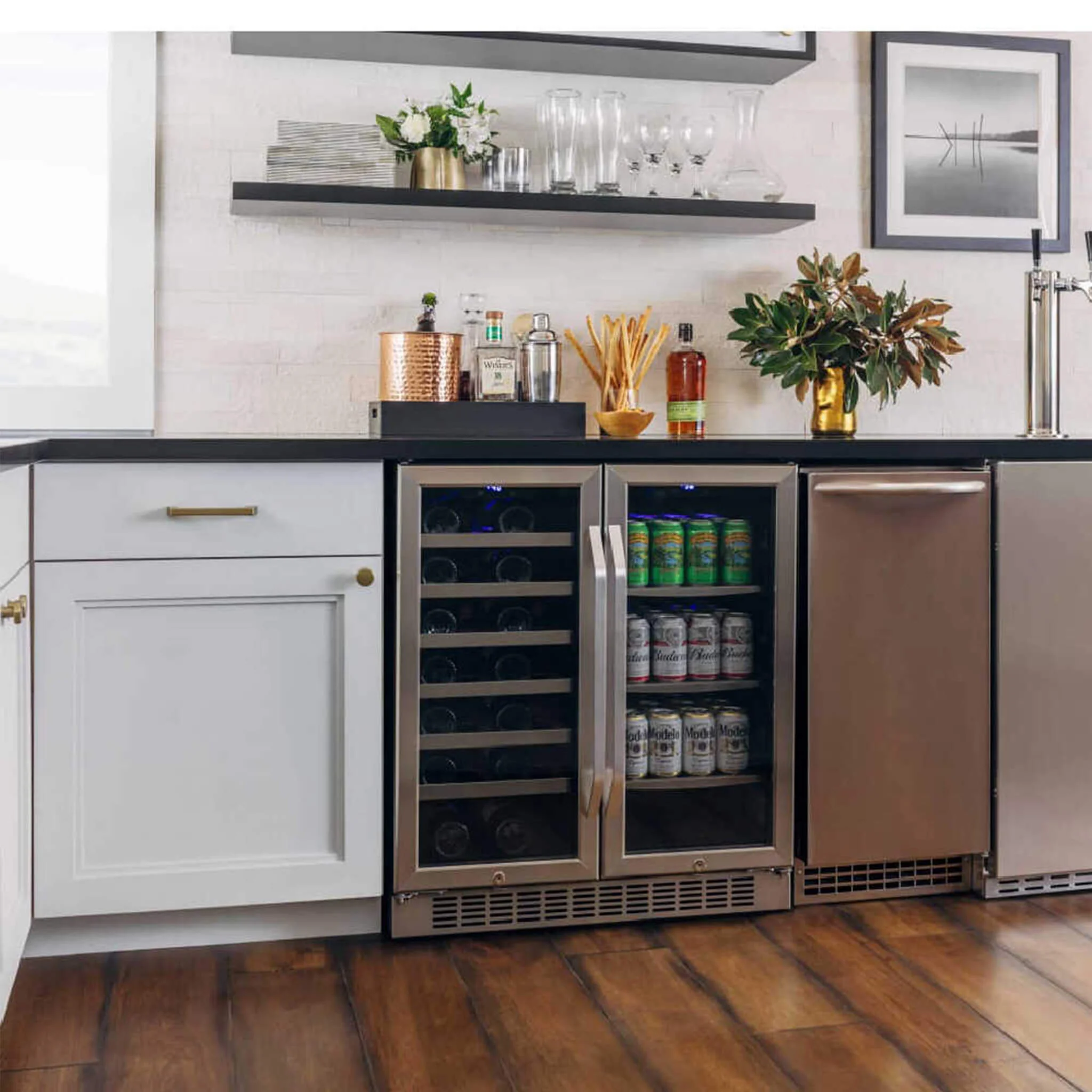 Edgestar 30" Wide 28 Bottle Built In Dual Zone Beverage Center With 86 Can Capacity - Image 5