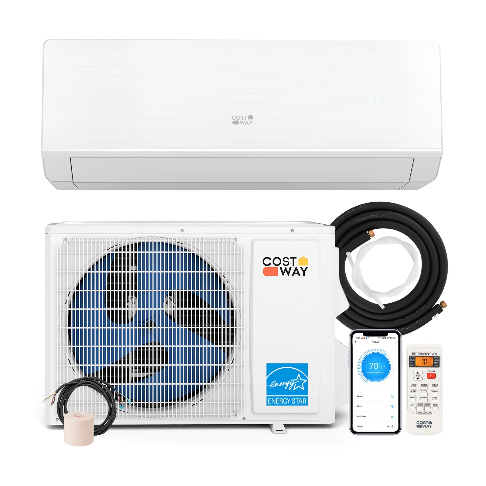 ENERGY STAR Certified 12000 BTU 24 SEER2 115V Mini Split Heat Pump Heating at -15°F - Image 2
