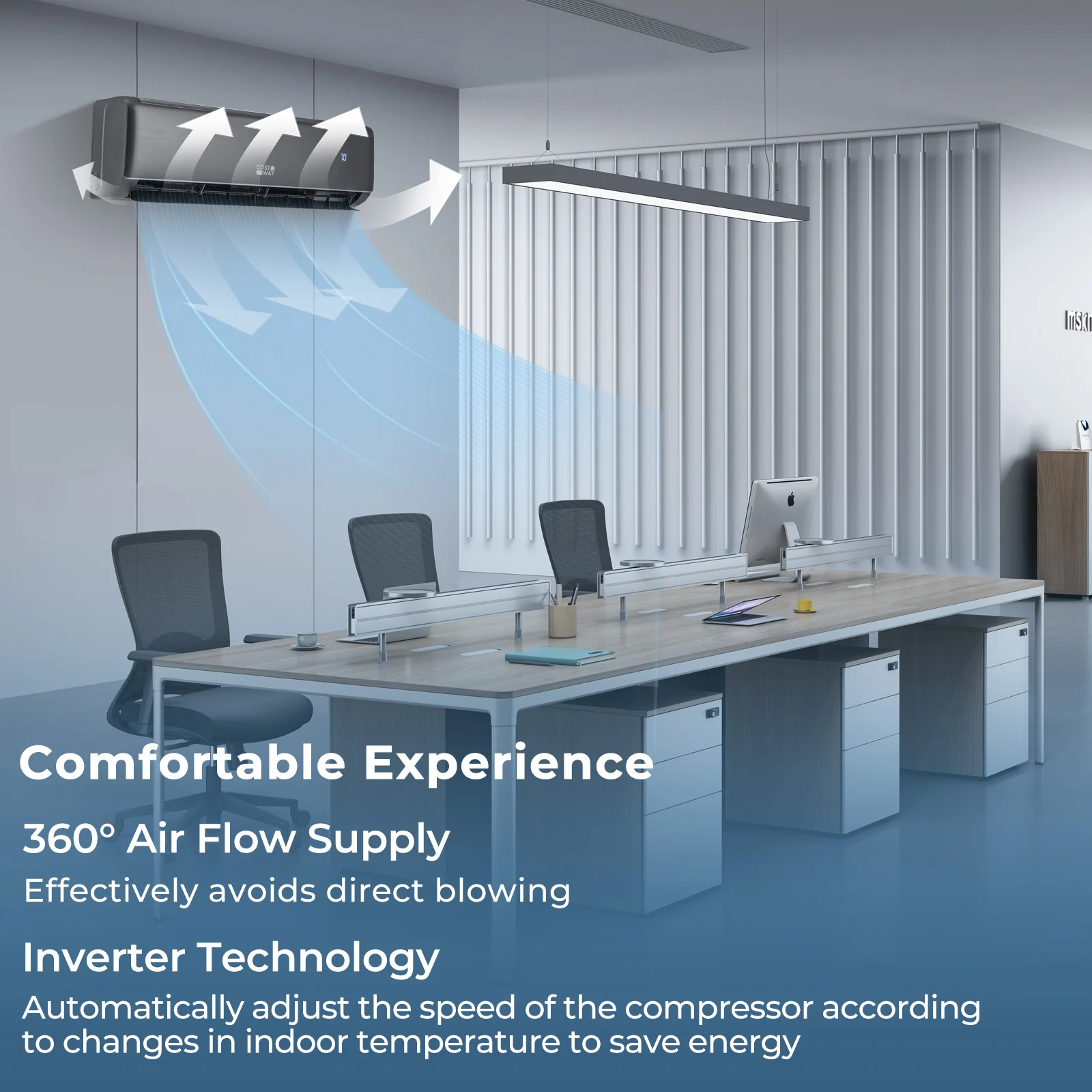 Energy Star Certified 18000 BTU 21 SEER2 208-230V Mini Split Air Conditioner and Heater Gray - Image 8
