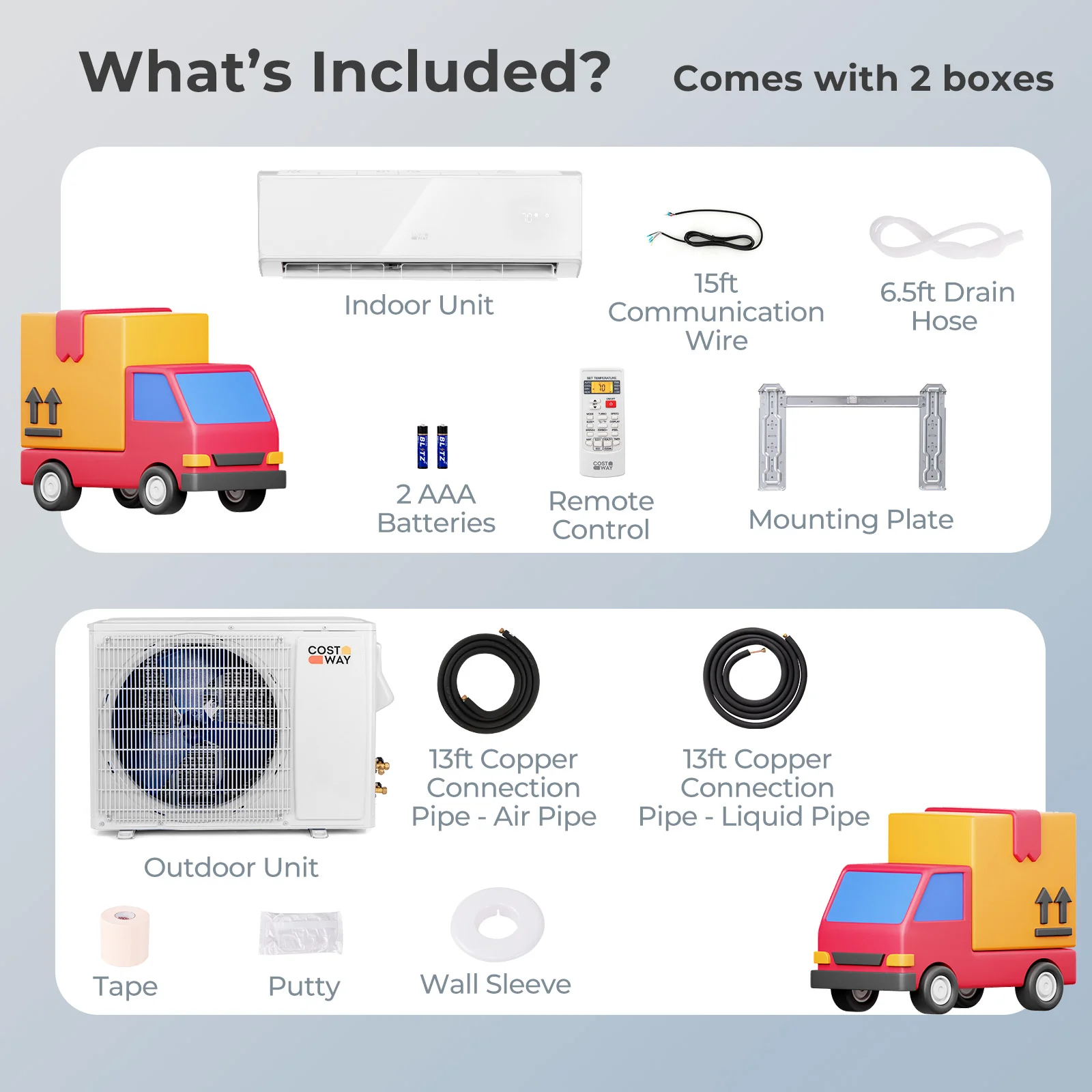 Energy Star Certified 24000 BTU 21 SEER2 208-230V Mini Split Air Conditioner and Heater White Wifi Enabled - Image 5