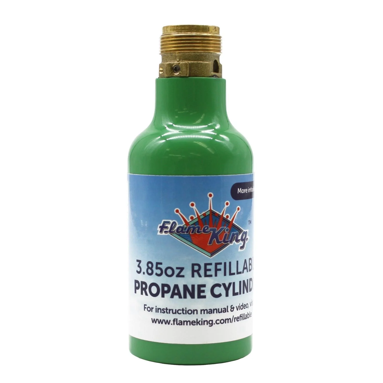 Flame King 2-Pack Eco Friendly 1/4 lb Refillable Mini Propane Tank Cylinder - Image 4