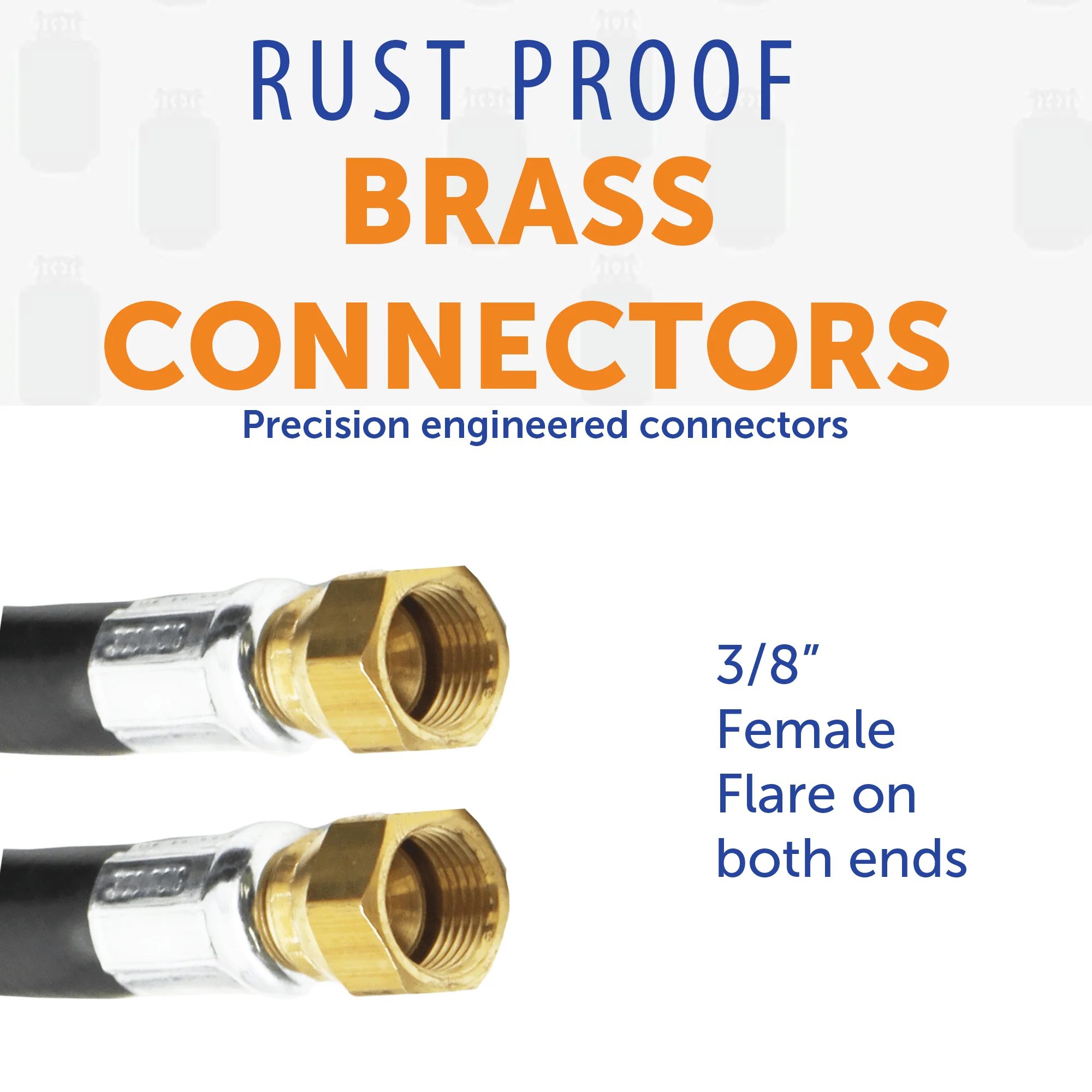 Flame King 48-Inch Thermo Rubber RV Slide Out Hose Assembly 3/8'' ID Female to Female - Image 4