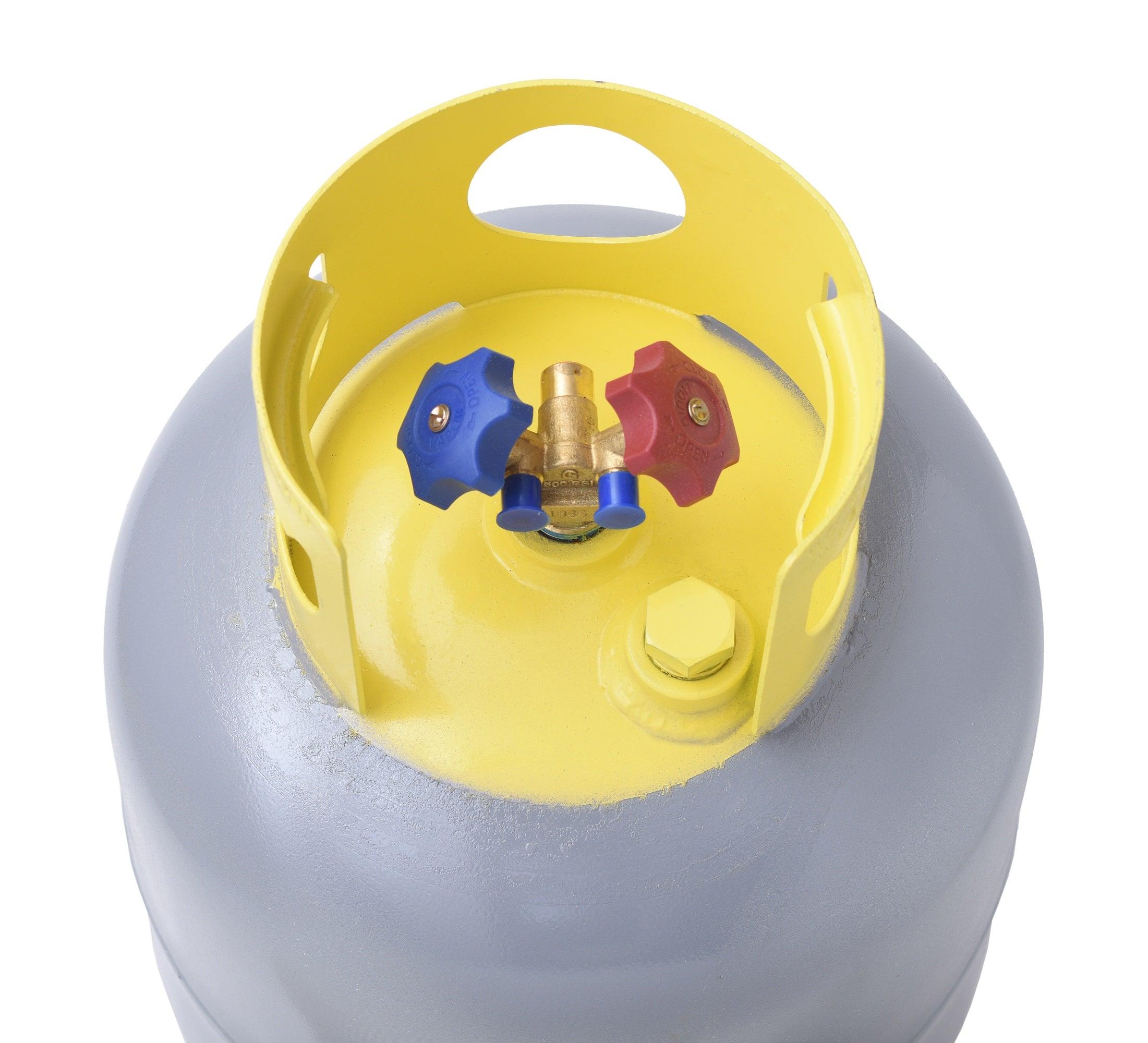 Flame King 50lb Refrigerant Cylinder Recovery Tank with SCG Y-Valve - Image 2