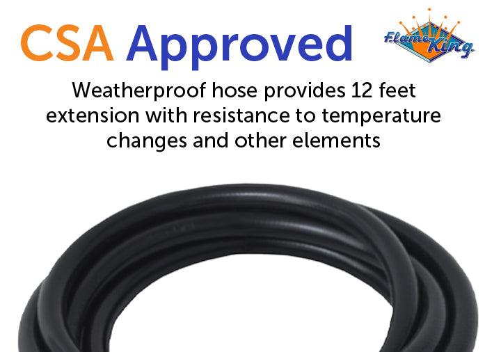 Flame King FK-HTR-QC12FT Propane Gas 3/8" Quick Connect Hose Adapter for Buddy Mr Heaters - Image 6