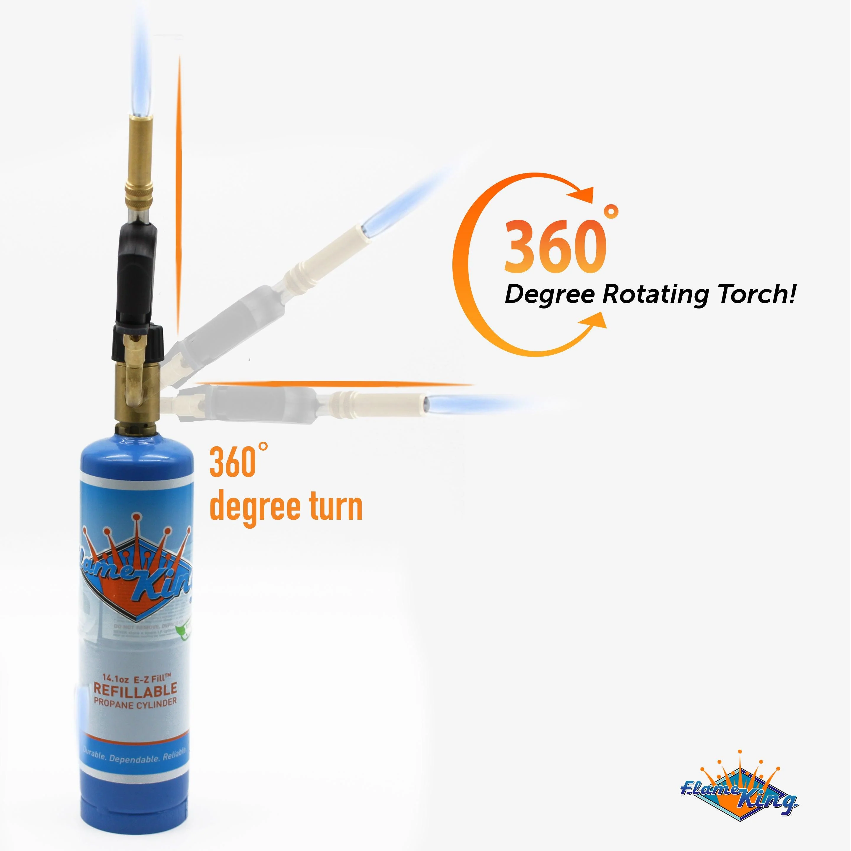 Flame King High Intensity Propane Torch Head Piezo Igniter Switch - Image 2