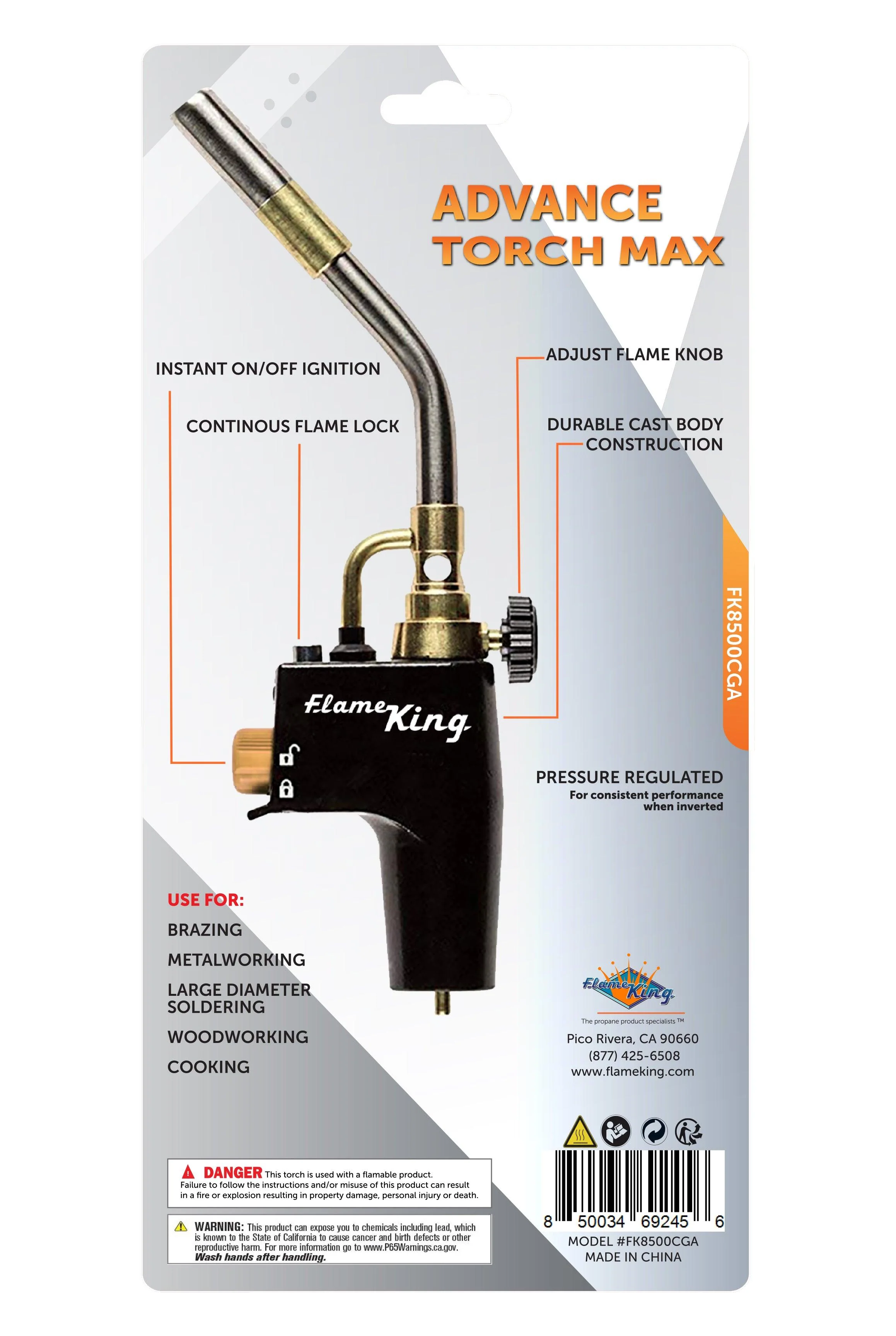 Flame King High Intensity Welding Propane Torch Head Swirl Flame - Image 5