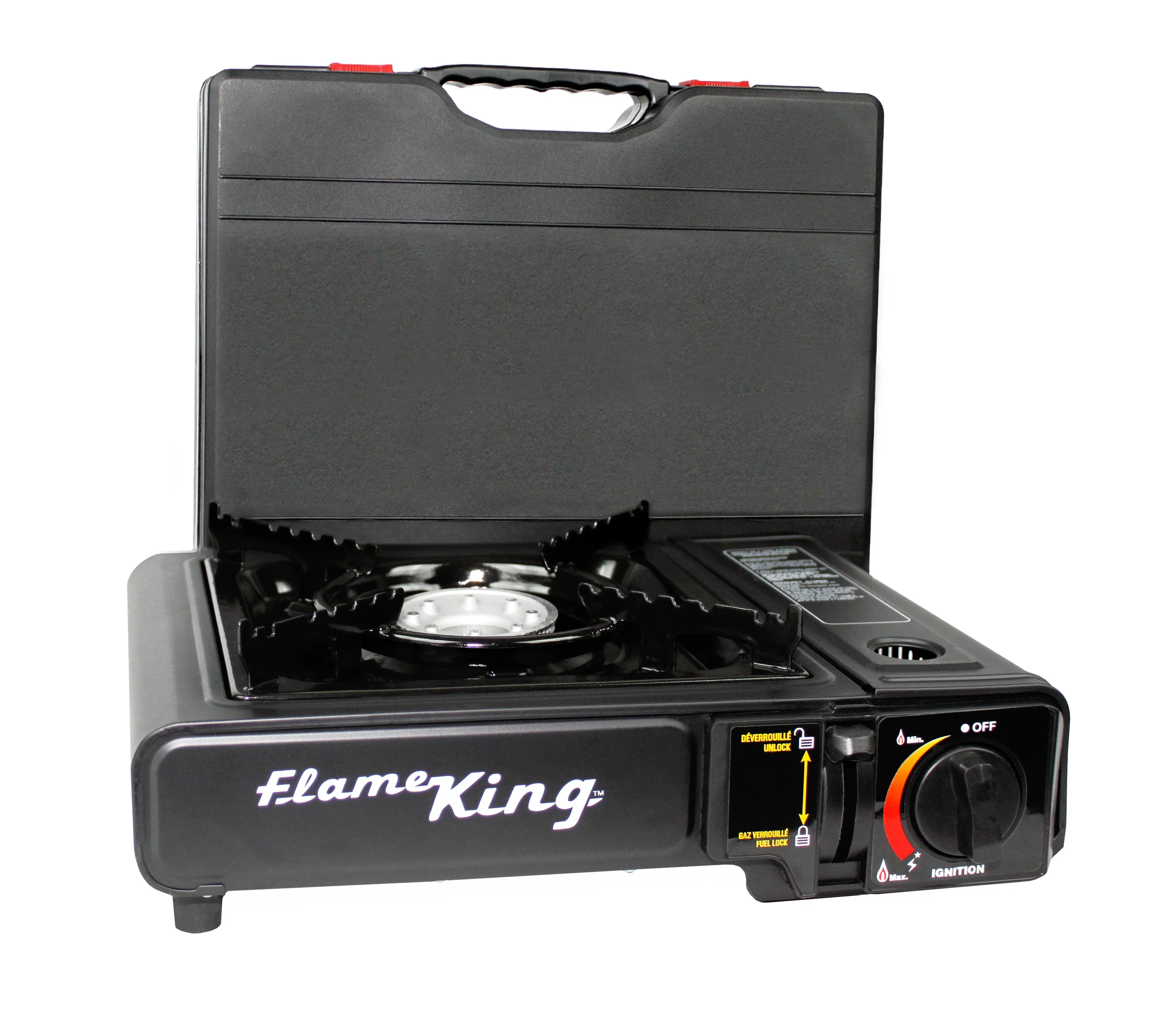 Flame King Portable Butane & Propane Gas Stove with Single Burner - Image 3