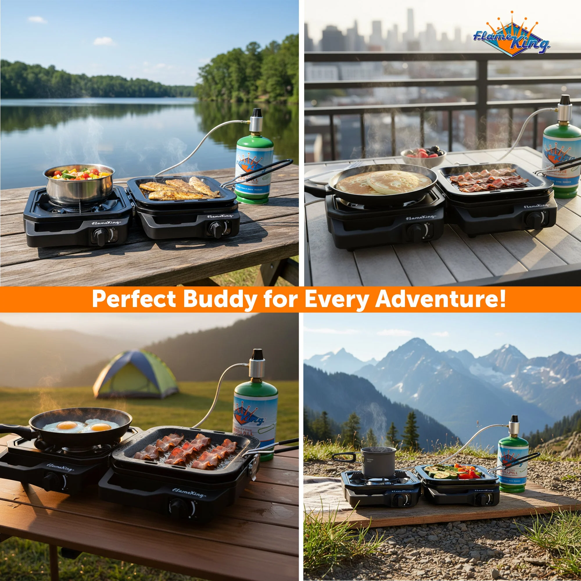 Flame King Portable Propane Campact Cooker - Image 2