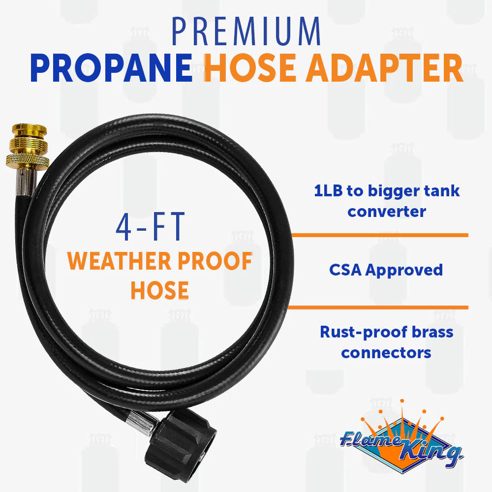 Flame King Propane Gas Hauler Kit-Insulated Protective Carry Case for 3lb Propane Tank plus Adapter Hose - Image 6