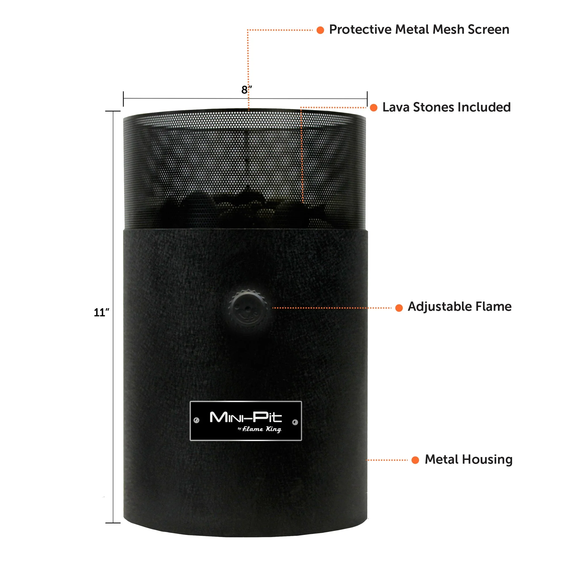 Flame King Smokeless Portable Mini Tabletop Fire Pit Dual Fuel Propane and Butane - Image 6