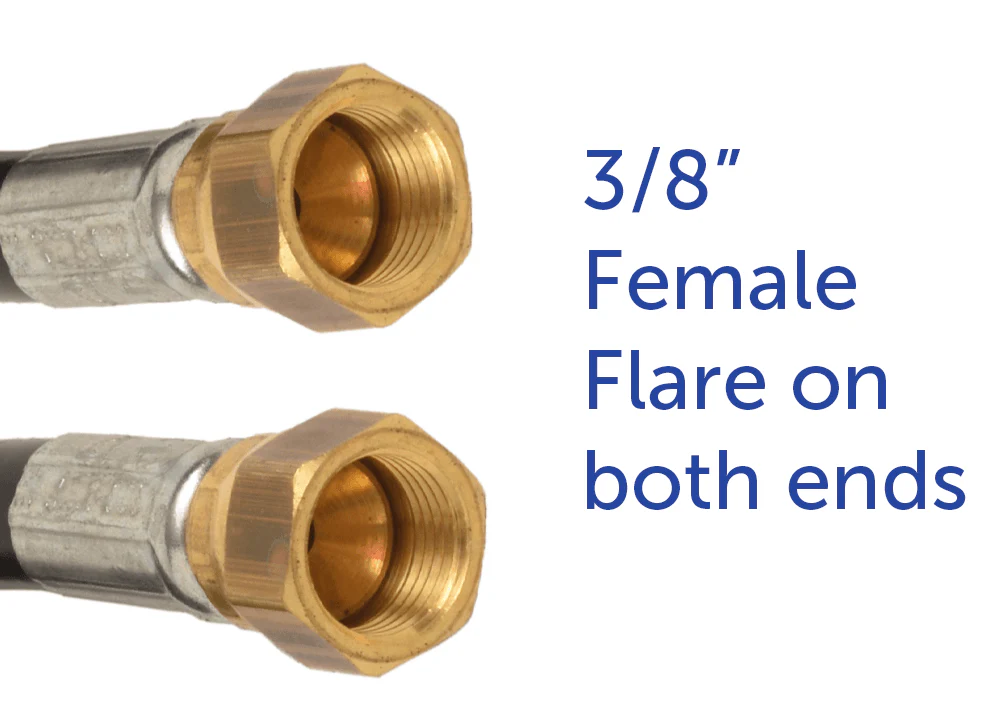 Flame King Thermo Rubber RV Slide Out Hose Assembly, 72 Inch, 3/8 Inch ID, Female to Female - Image 4