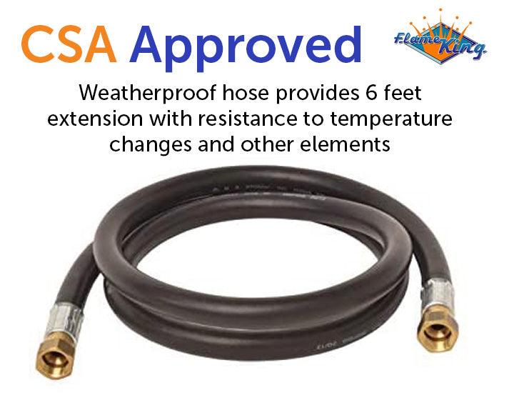 Flame King Thermo Rubber RV Slide Out Hose Assembly, 72 Inch, 3/8 Inch ID, Female to Female - Image 6
