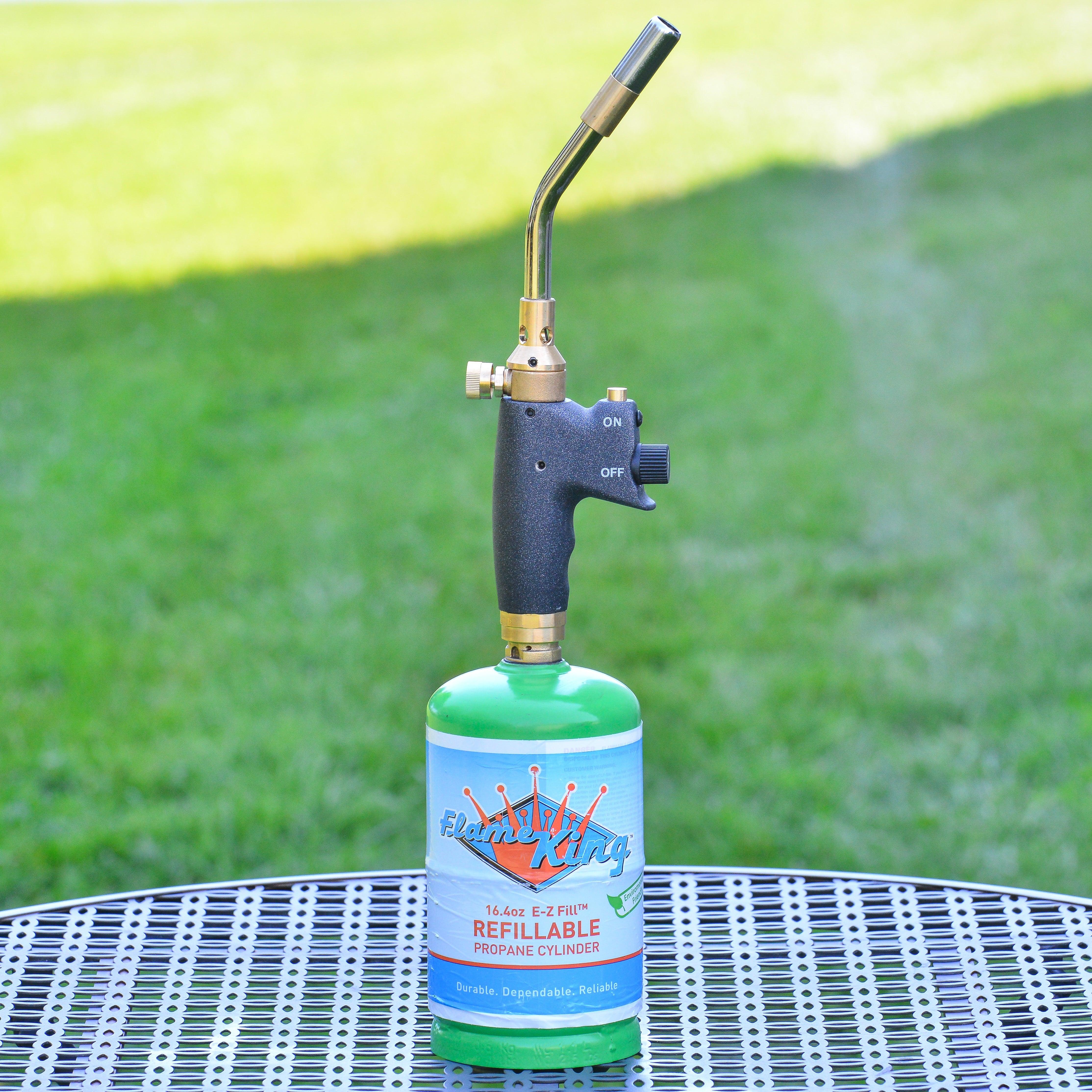 Flame King Welding Professional Auto-Ignition Max Heat Propane Torch Head - Image 2