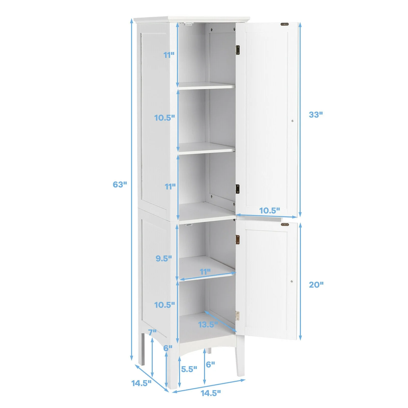 Freestanding Bathroom Storage Cabinet for Kitchen and Living Room - Image 5