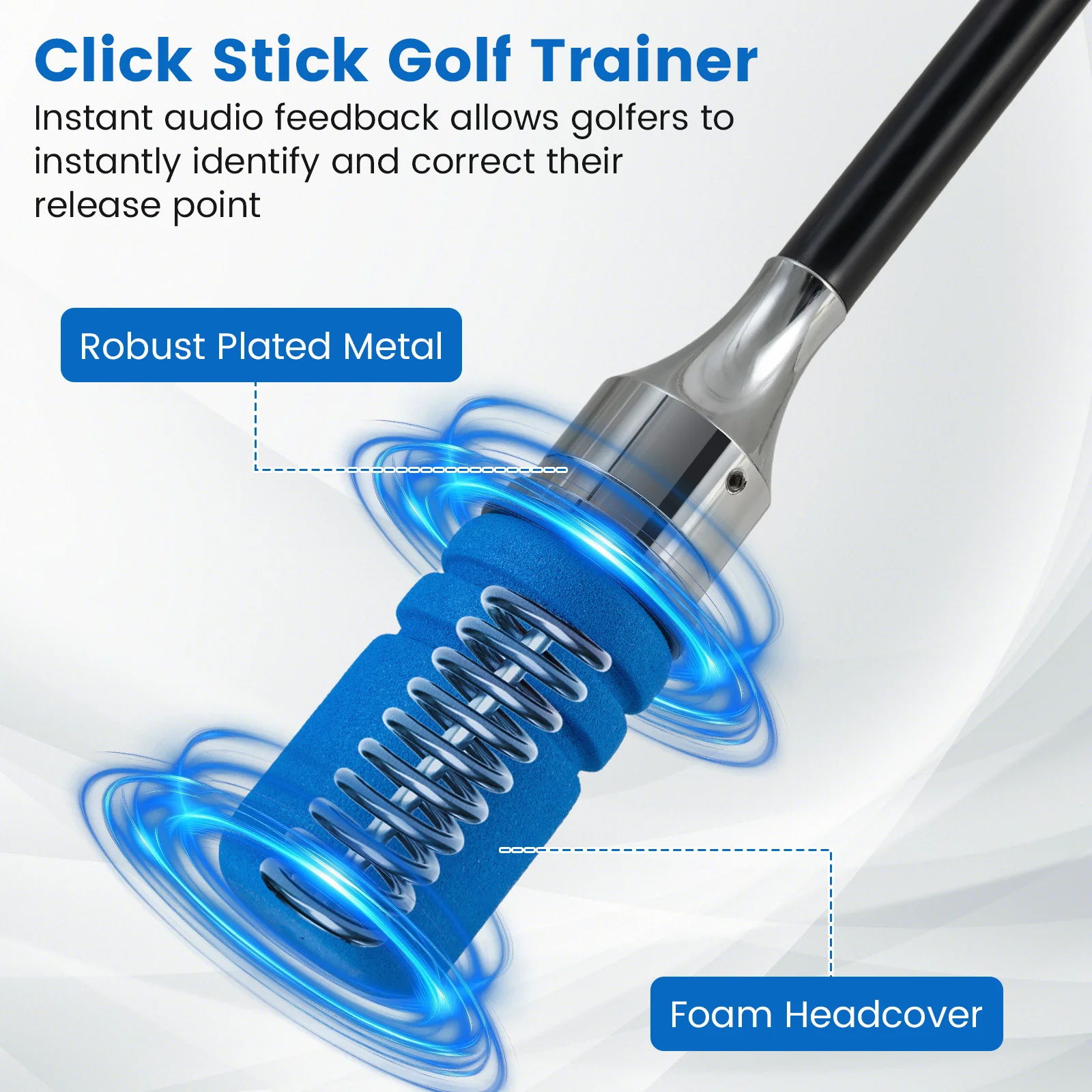 Golf Swing Trainer Click Stick Swing Training Aid for Speed Flexibility Balance - Image 7