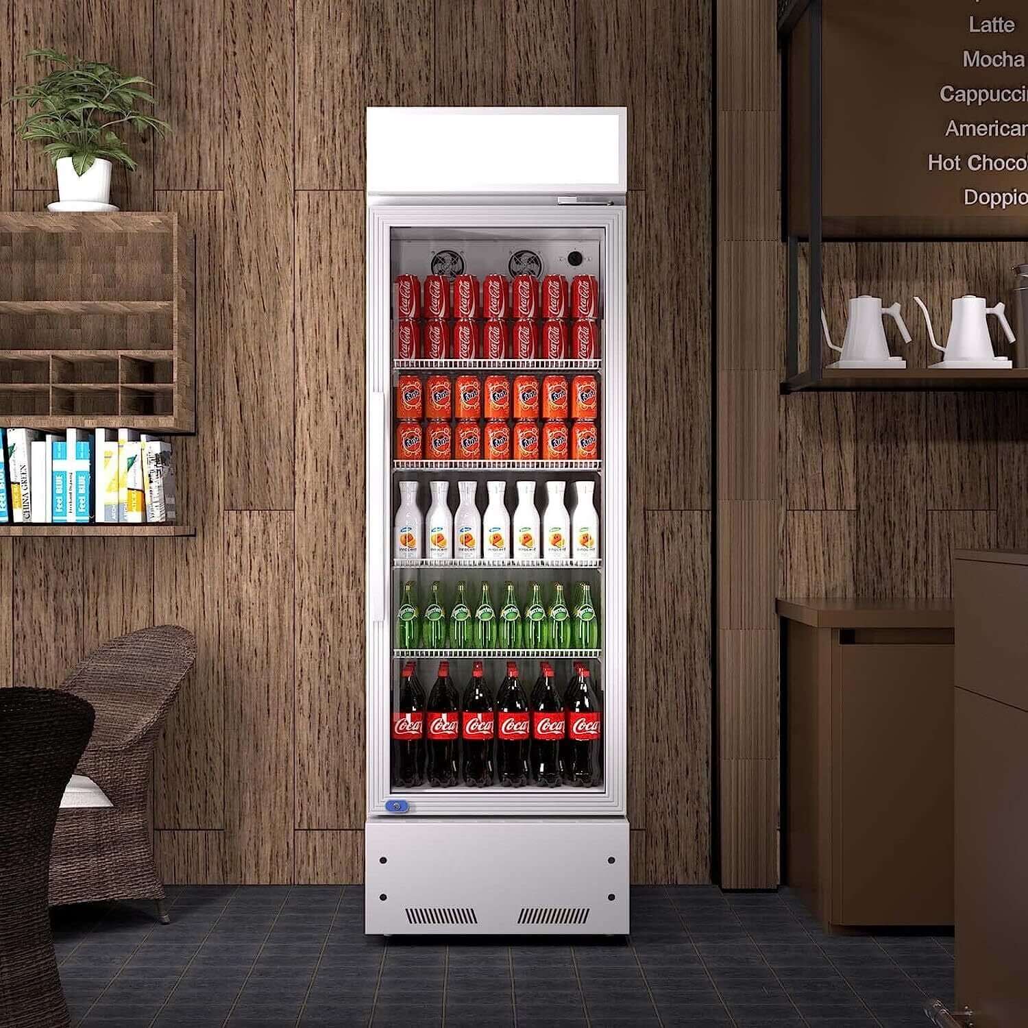 Heavy Duty Industrial Glass Door Beverage Merchandiser Refrigerator Cooler 11 Cu.Ft - Image 3