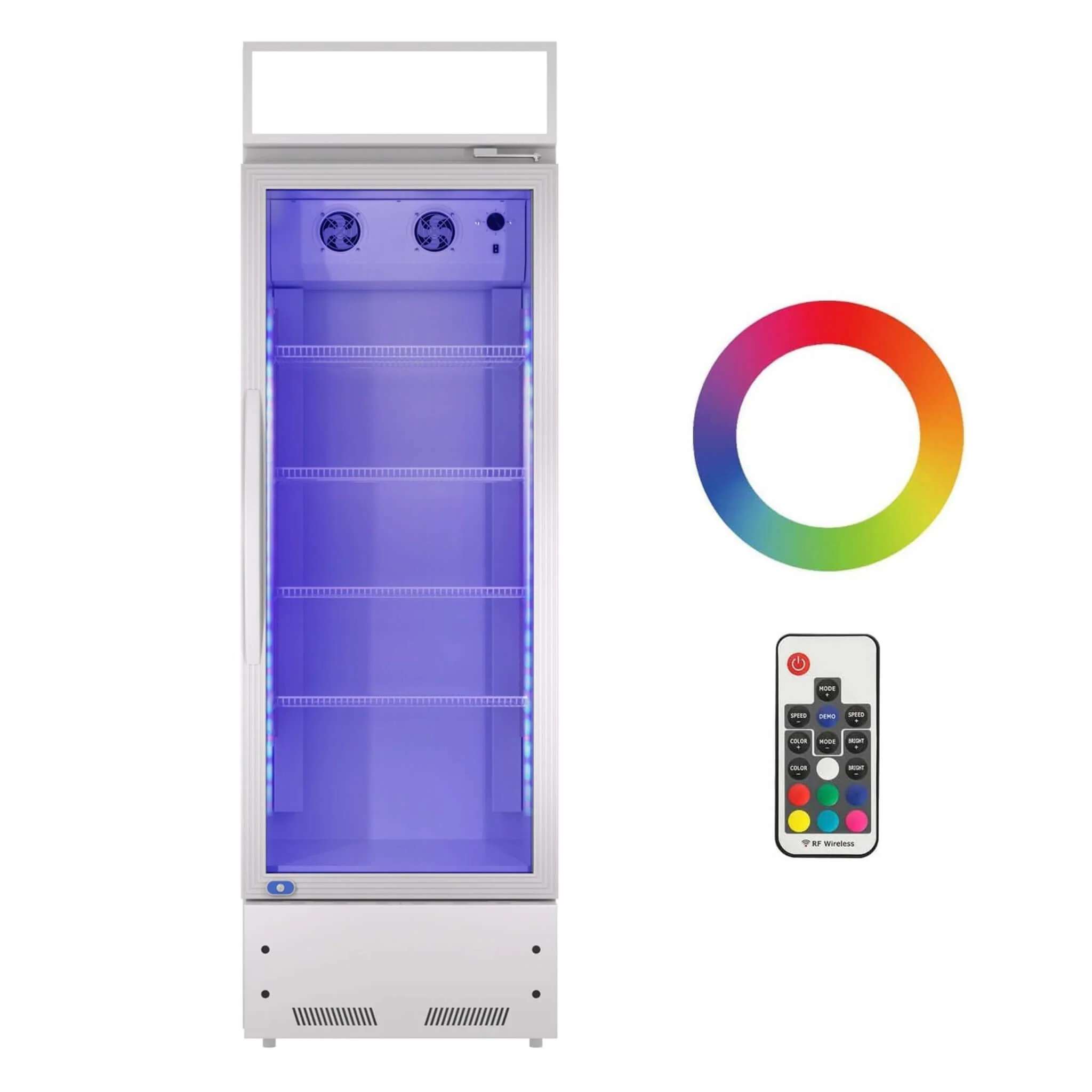 Heavy Duty Industrial Glass Door Beverage Merchandiser Refrigerator Cooler 11 Cu.Ft - Image 7